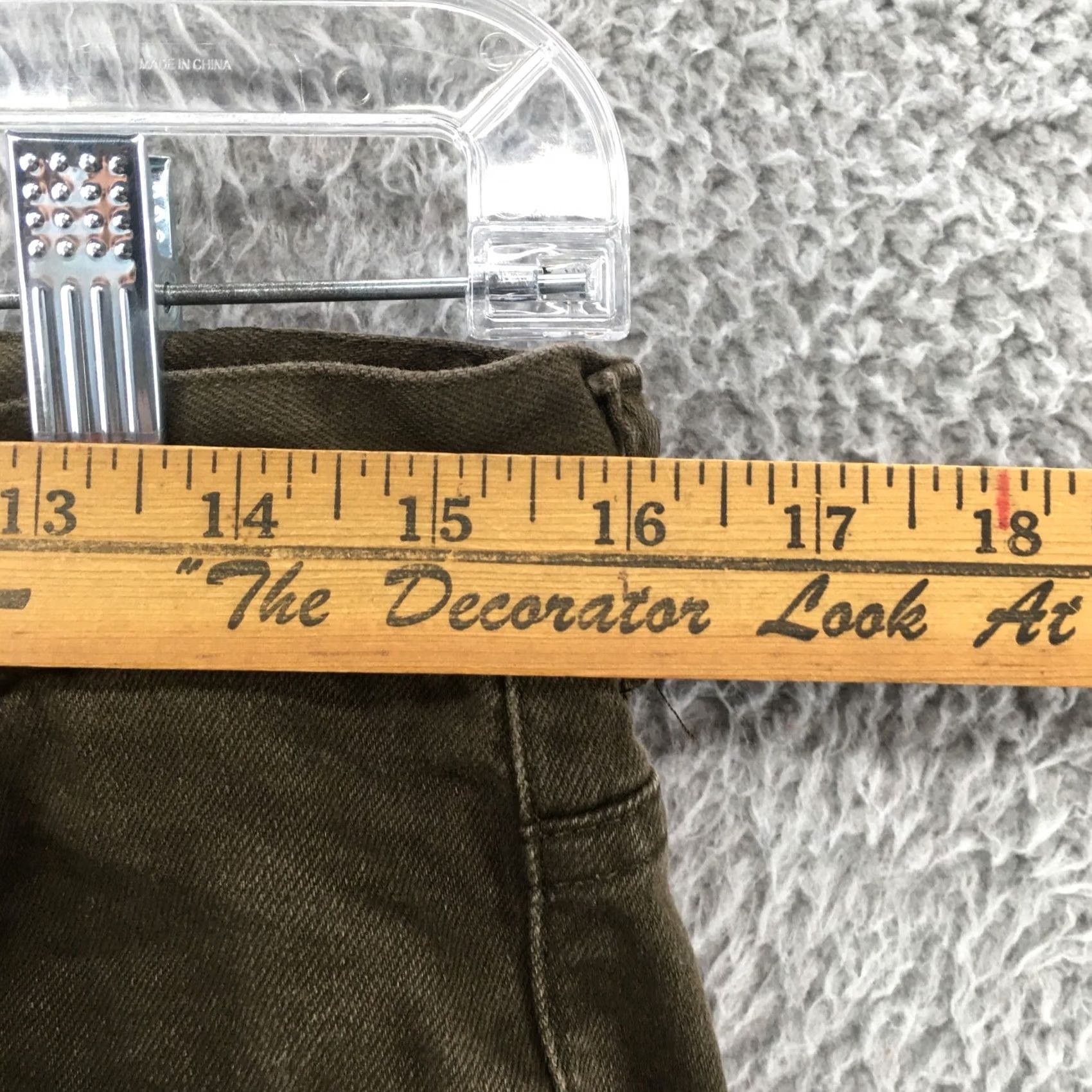 H&M H&M Skinny Fit Jeans Womens 32 Brown Zip Fly 5-Pocket Design Inseam 30.5 In. 32x30.5 Regular Rise Mid Cotton Blend Solid Decade Modern Vintage No Size 24" / US 00 / IT 34 - 5 Thumbnail
