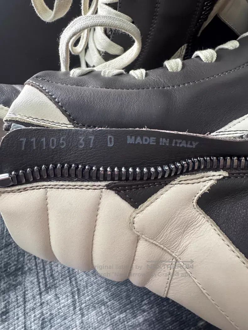 Rick Owens Rick Owens Main Line Black and Grey Inverted Triangle Size US 5 / EU 37 - 7 Thumbnail