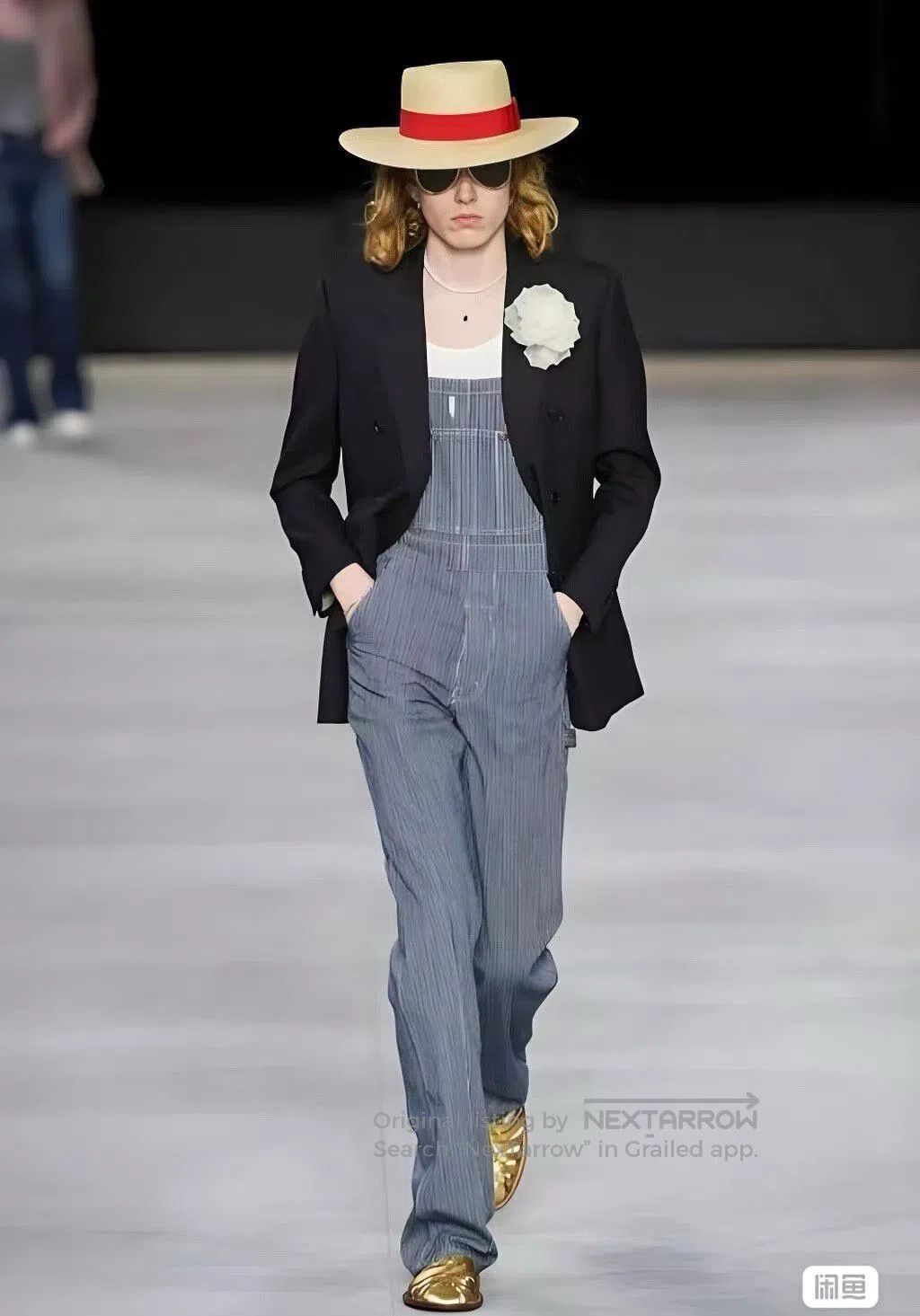 Celine CELINE Black Classic Peak Lapel Double-Breasted Blazer| Size US S / EU 44-46 / 1 - 5 Thumbnail