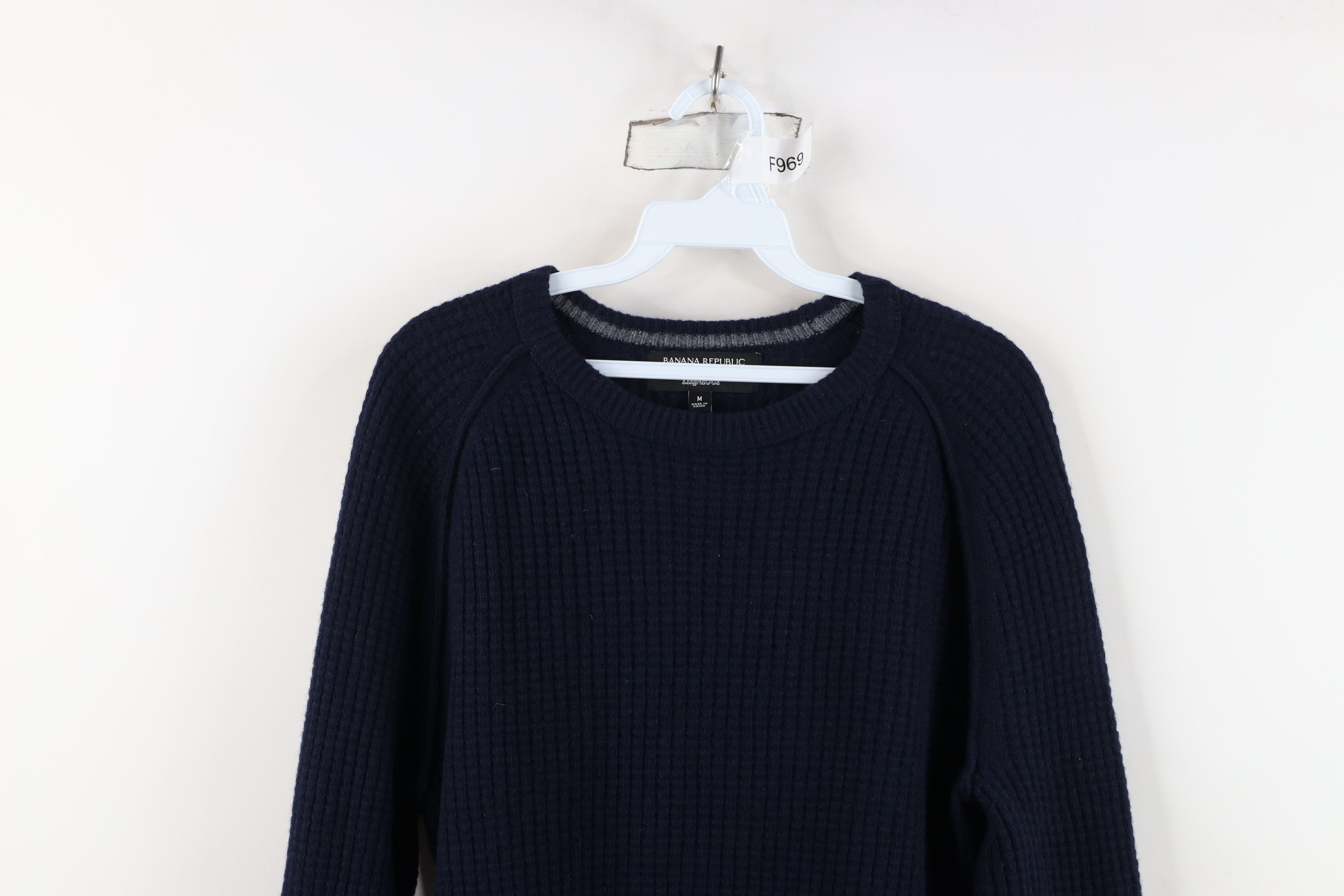 Banana Republic Banana Republic Filpucci Wool Thermal Knit Sweater Blue Size US M / EU 48-50 / 2 - 2 Thumbnail