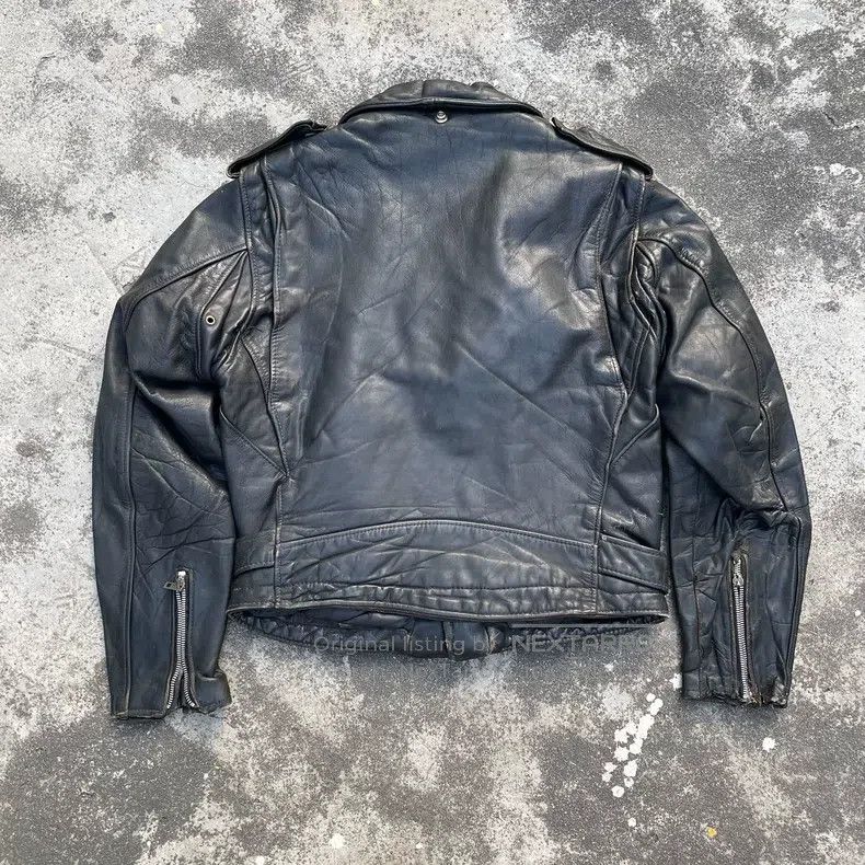 Schott Schott Diagonal zipper leather jacket Size US XS / EU 42 / 0 - 6 Thumbnail