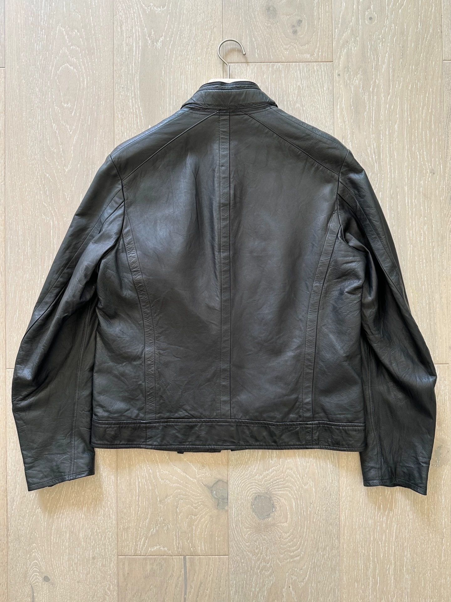 Yohji Yamamoto Yohji Yamamoto Kangaroo Leather Stand Collar Jacket Size 3 Size US L / EU 52-54 / 3 - 4 Thumbnail