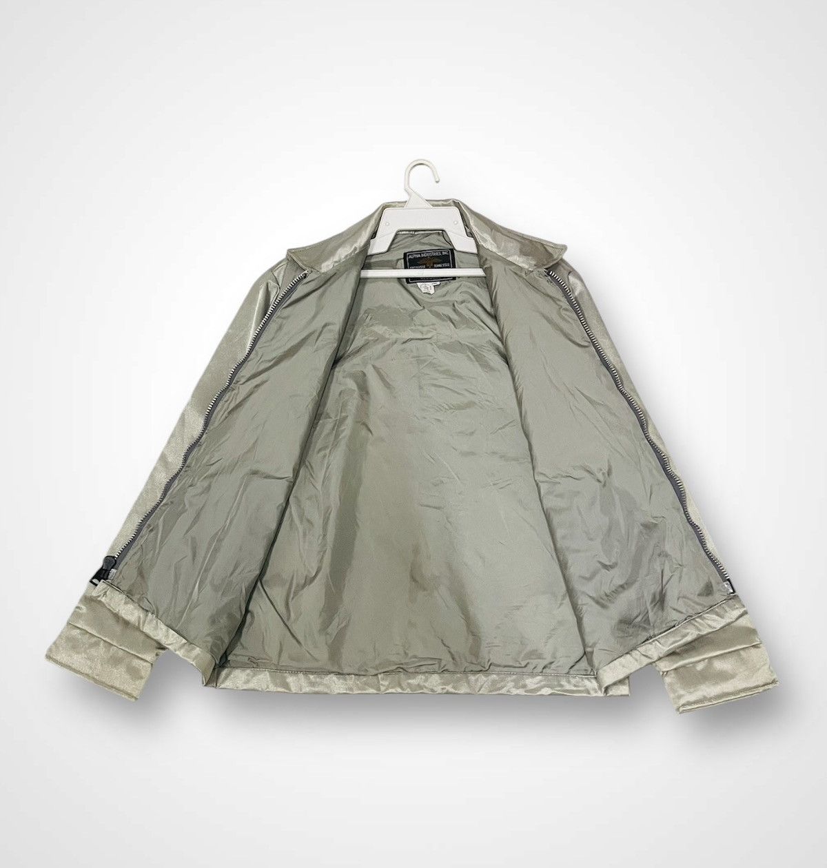 Alpha Industries × Vintage Alpha Industries Vintage Zipper Light Jacket Size US L / EU 52-54 / 3 - 3 Thumbnail