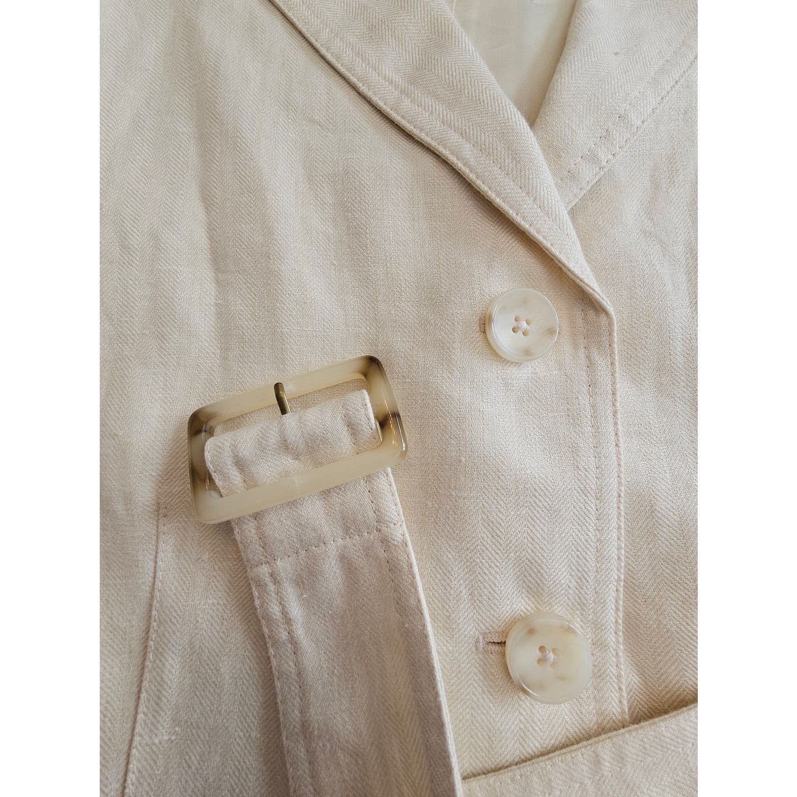 Brooks Brothers Brooks Brothers Lanificio Campore Pure Linen Shirt Dress 16 Size XXL / US 16-18 / IT 52-54 - 11 Thumbnail