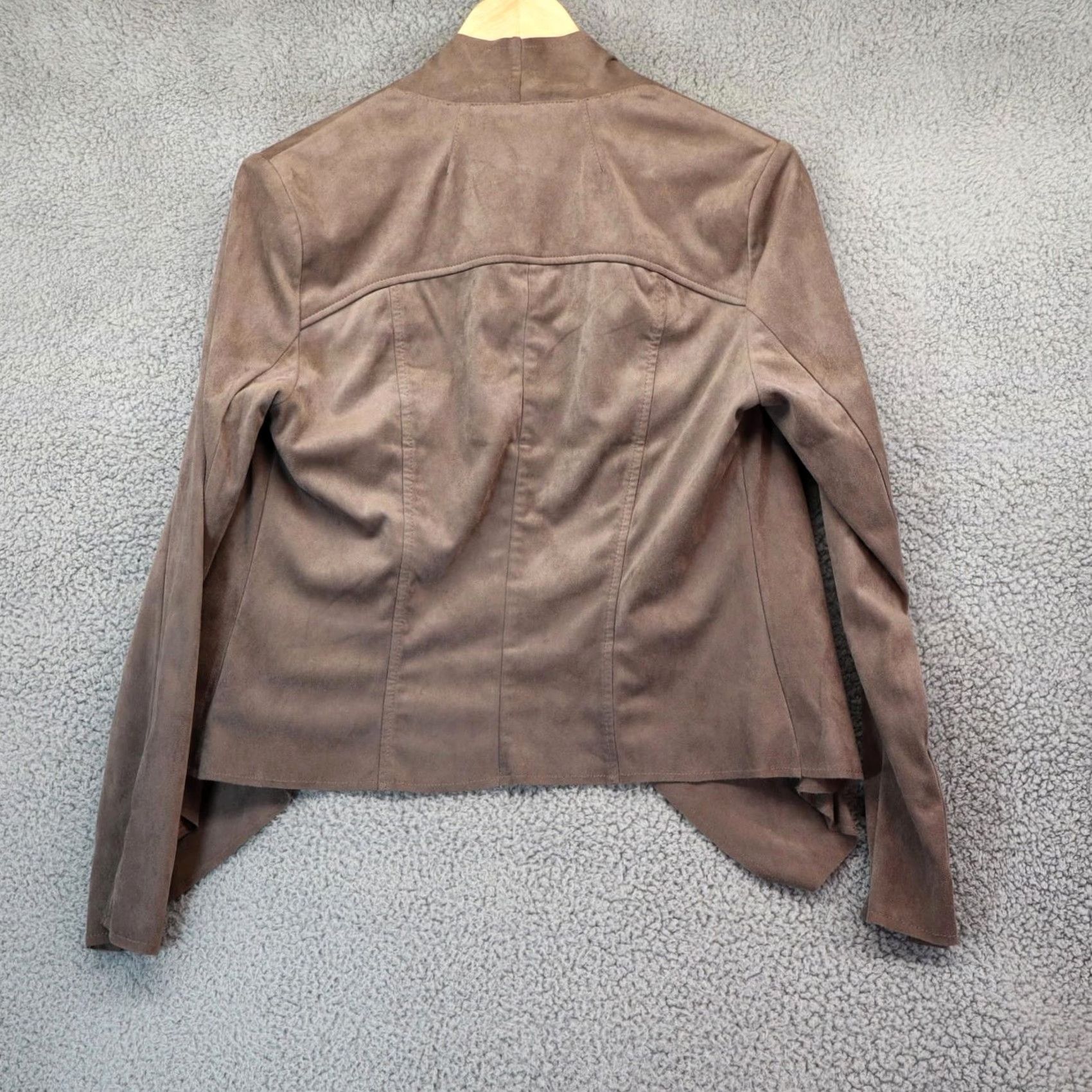 Vintage KUT from the Kloth Tayanita Open Front Faux Suede Jacket Brown Medium Women Jacket Model: KUT From The Kloth Tayanita Size M / US 6-8 / IT 42-44 - 6 Thumbnail