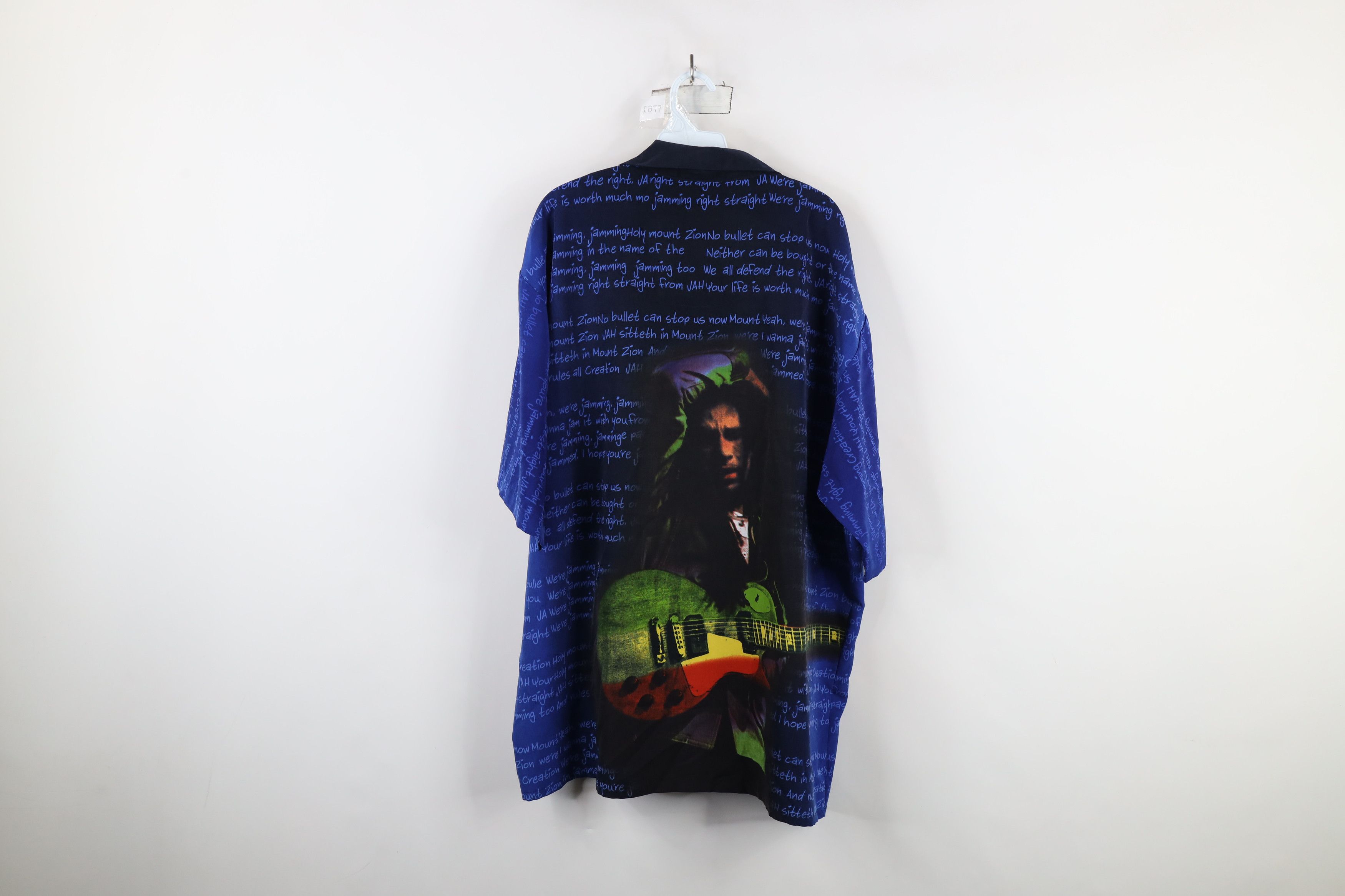 Vintage Vintage 90s Y2K Streetwear Print Bob Marley Button Shirt Size US XXL / EU 58 / 5 - 12 Thumbnail