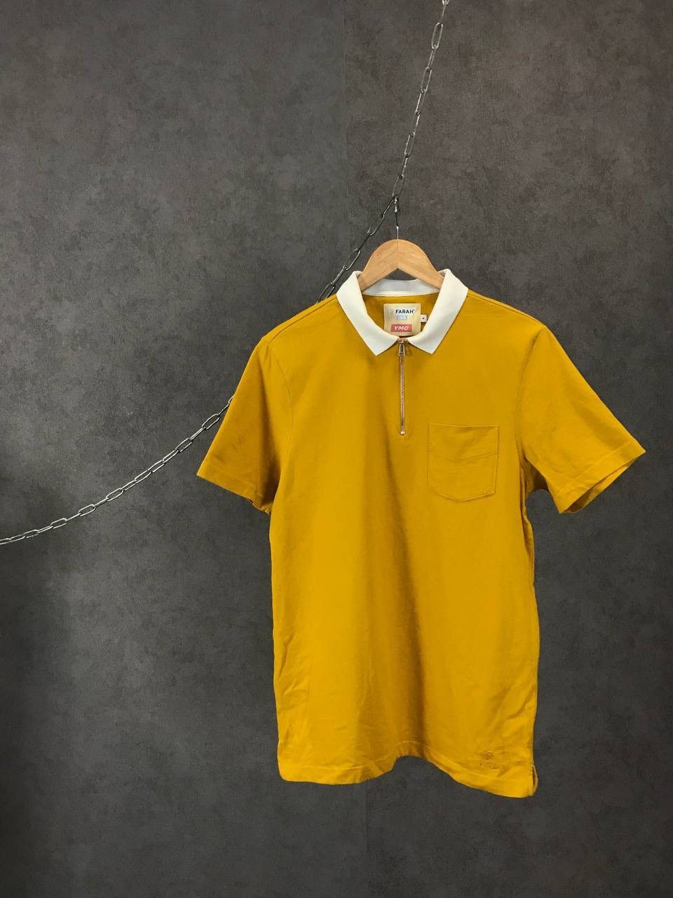 Farah YMC x Farah You Must Create designer zip polo tee Size US M / EU 48-50 / 2 - 1 Thumbnail