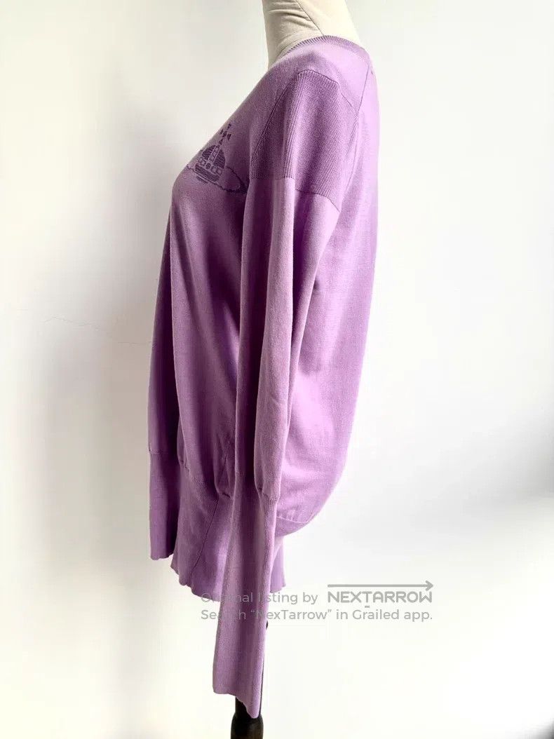 Vivienne Westwood Vivienne Westwood Used Lavender Purple Saturn Knit Sweater Size L / US 10 / IT 46 - 4 Thumbnail
