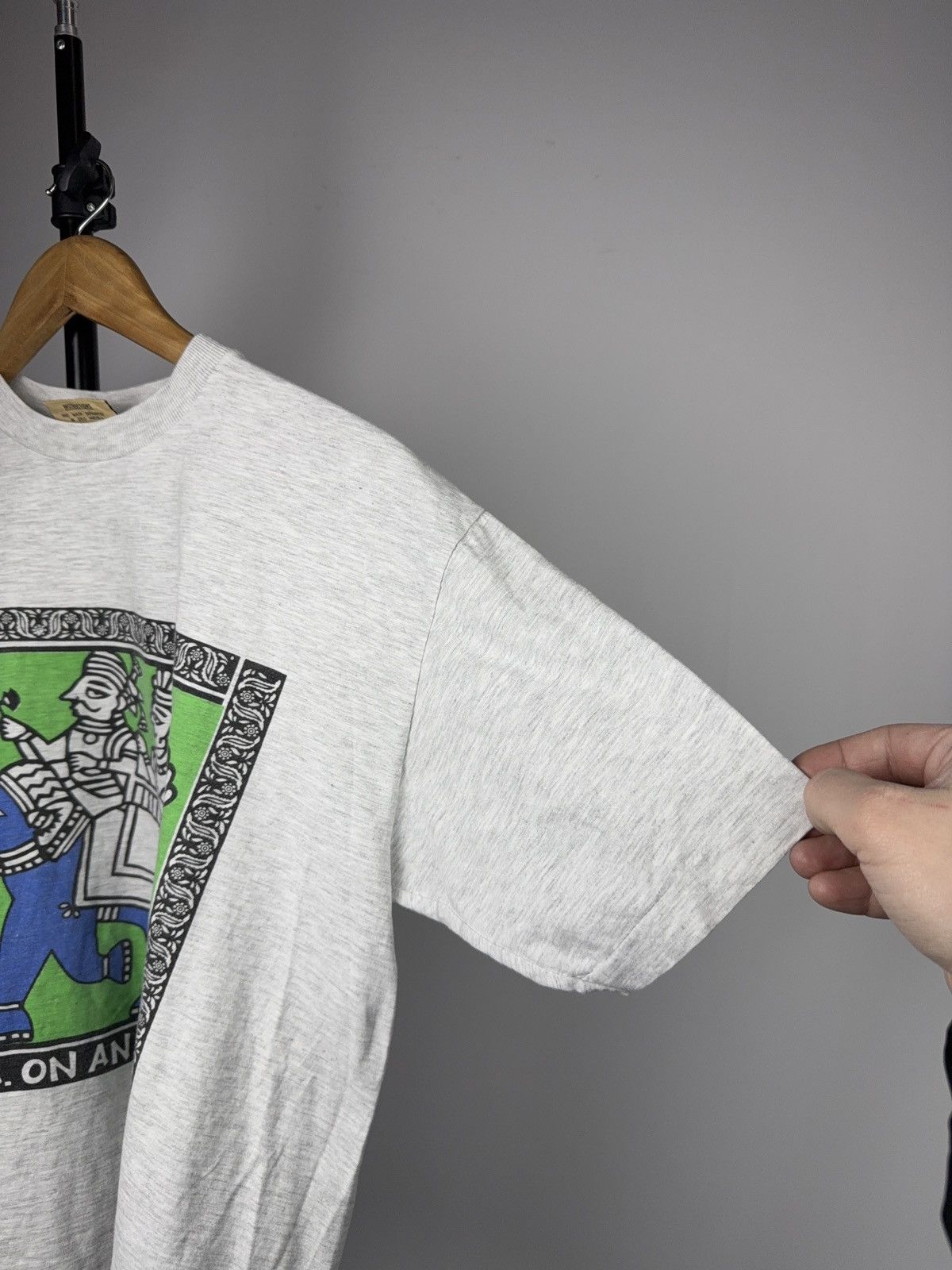Vintage Vintage 90s Tantra India Elephant Folk Art Graphic T-Shirt Size US S / EU 44-46 / 1 - 9 Thumbnail