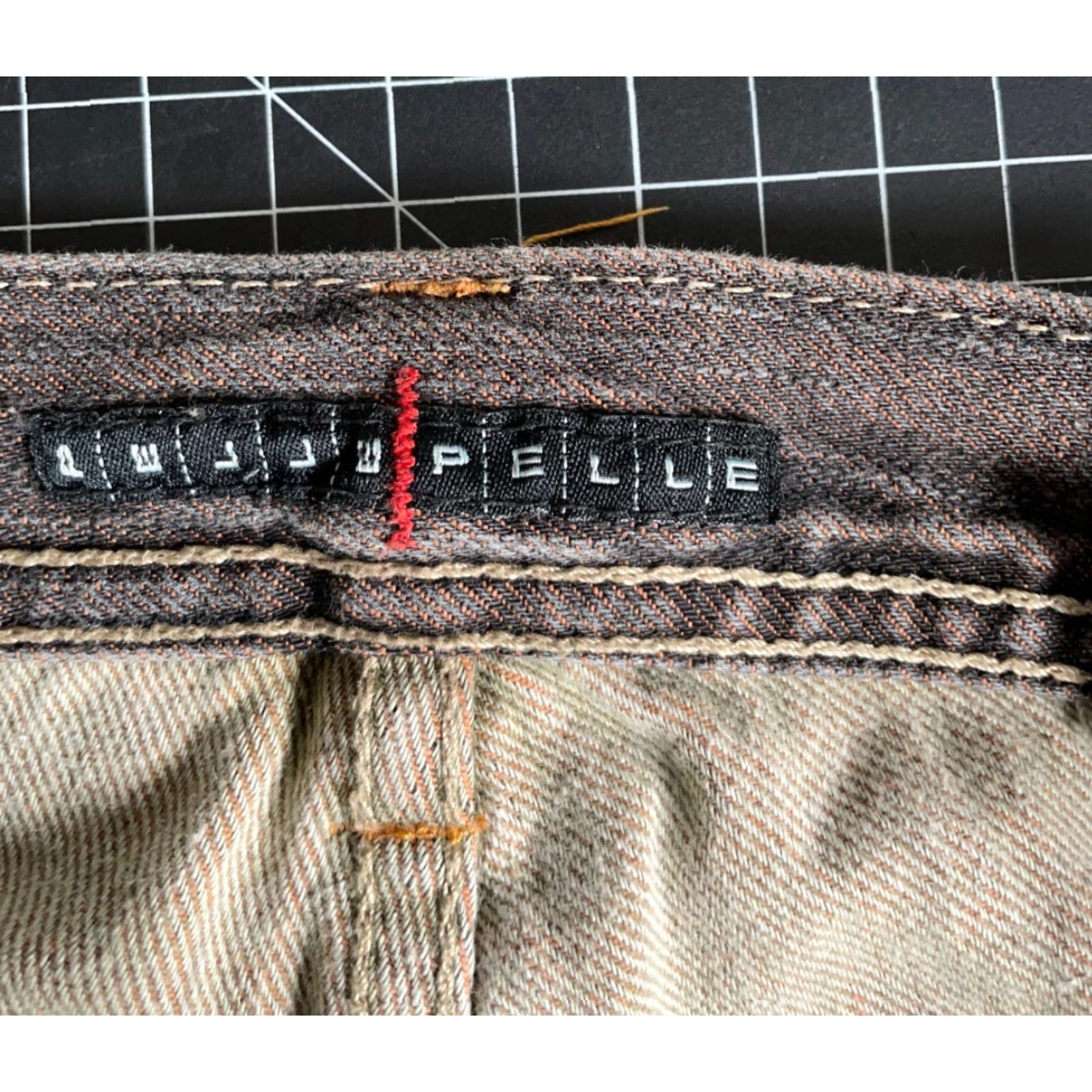 Pelle Pelle VINTAGE Pelle Pelle Baggy Fit Jeans Men 36 x 34 Dark Gray Streaky Loose Straight 90s Hip Hop Retro Jeans Mens Size US 36 / EU 52 - 3 Thumbnail