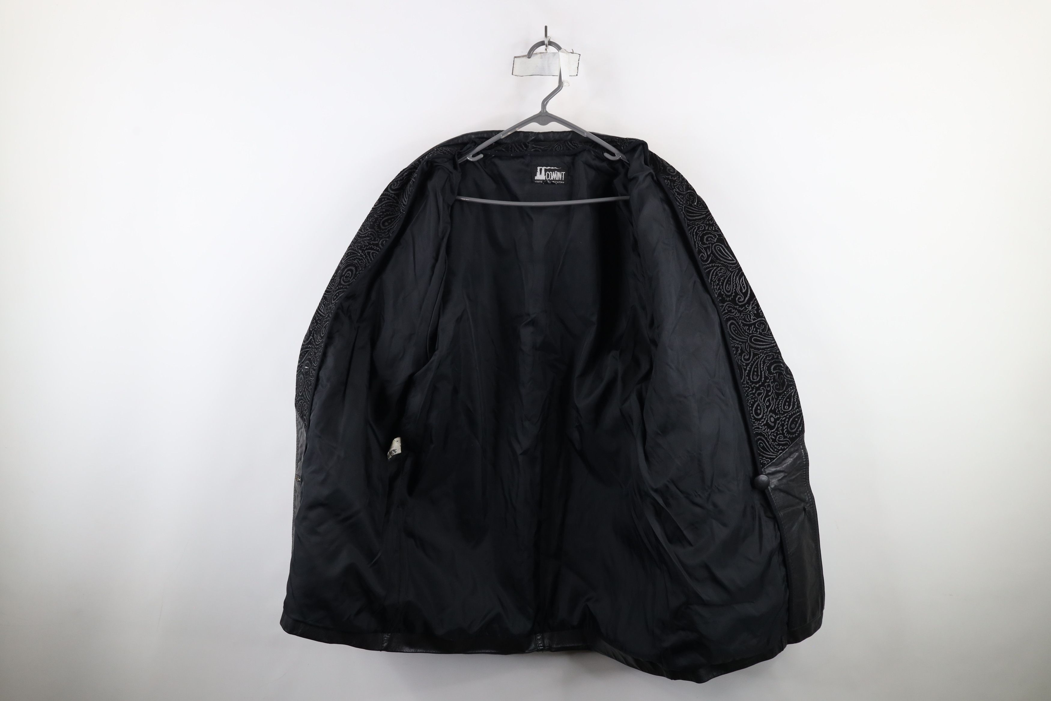 Vintage Vintage 90s Streetwear Gothic Distressed Leather Jacket Size S / US 4 / IT 40 - 10 Thumbnail