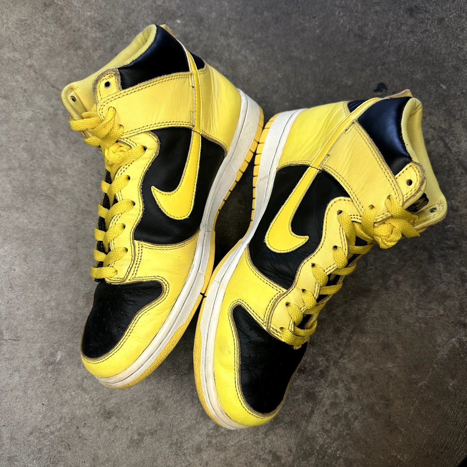 Nike 1999 Nike Dunk Hi 'Golden Rod' Size US 8.5 / EU 41-42 - 3 Thumbnail