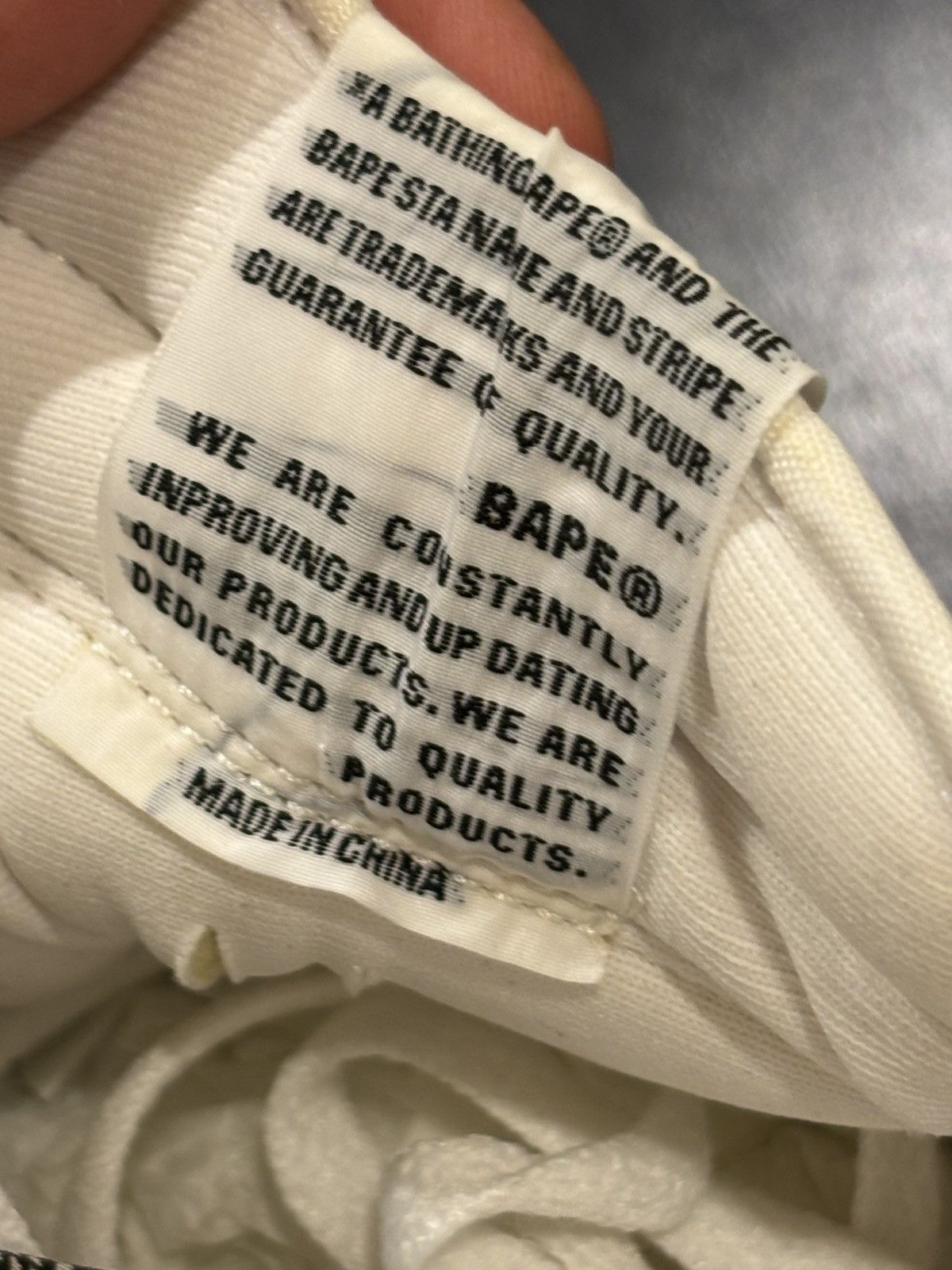 Bape Bapesta FS001 Low Cream/Blue Size US 9.5 / EU 42-43 - 8 Thumbnail