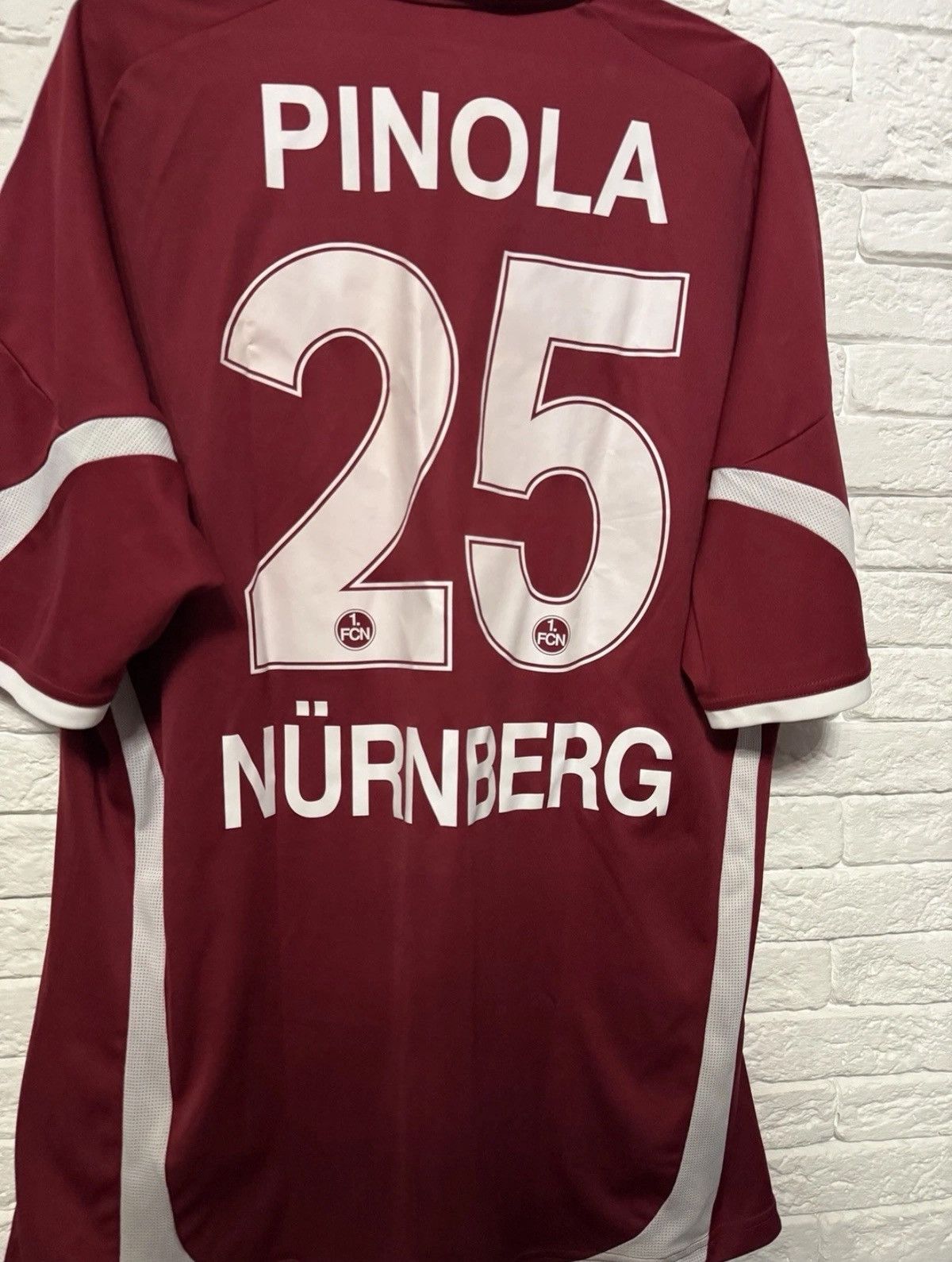 Adidas Adidas Nurnberg PINOLA #25 09/10 Jersey Home Football Shirt Size US XL / EU 56 / 4 - 10 Thumbnail