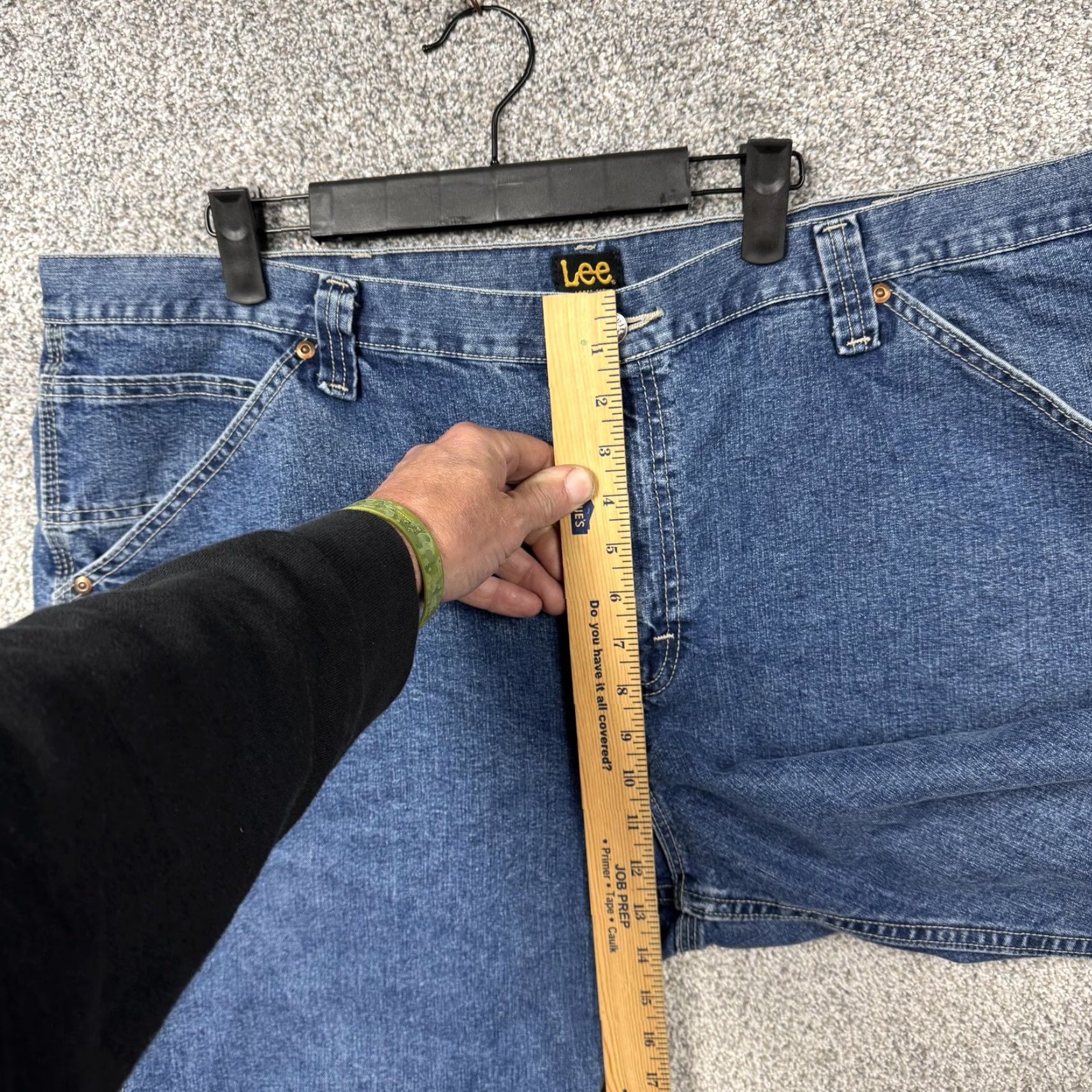 Lee VINTAGE Lee Jeans Mens 44x27 Carpenter Workwear Denim Blue Waist 44 Inseam 27in Pockets Zip Fly Mens Size US 44 / EU 60 - 6 Thumbnail