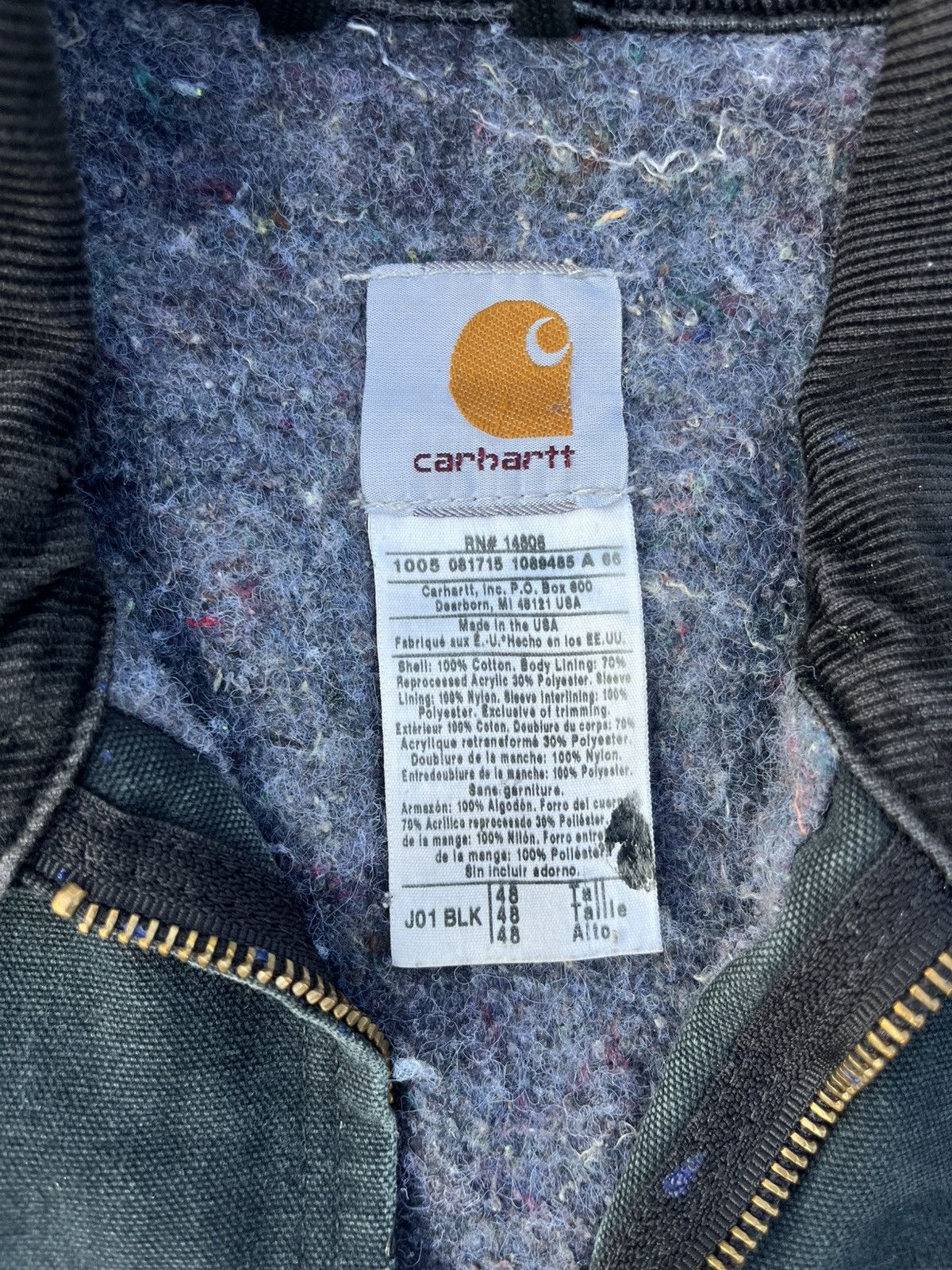 Carhartt Vintage Custom Carhartt Detroit J01 Jacket Distressed Thrash Size US XL / EU 56 / 4 - 8 Thumbnail