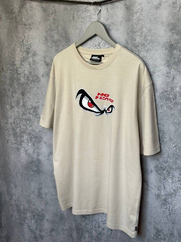 No Fear No Fear Vintage Y2K Big Eyes T-Shirt Beige Crew Tee Size US XL / EU 56 / 4 - 1 Thumbnail
