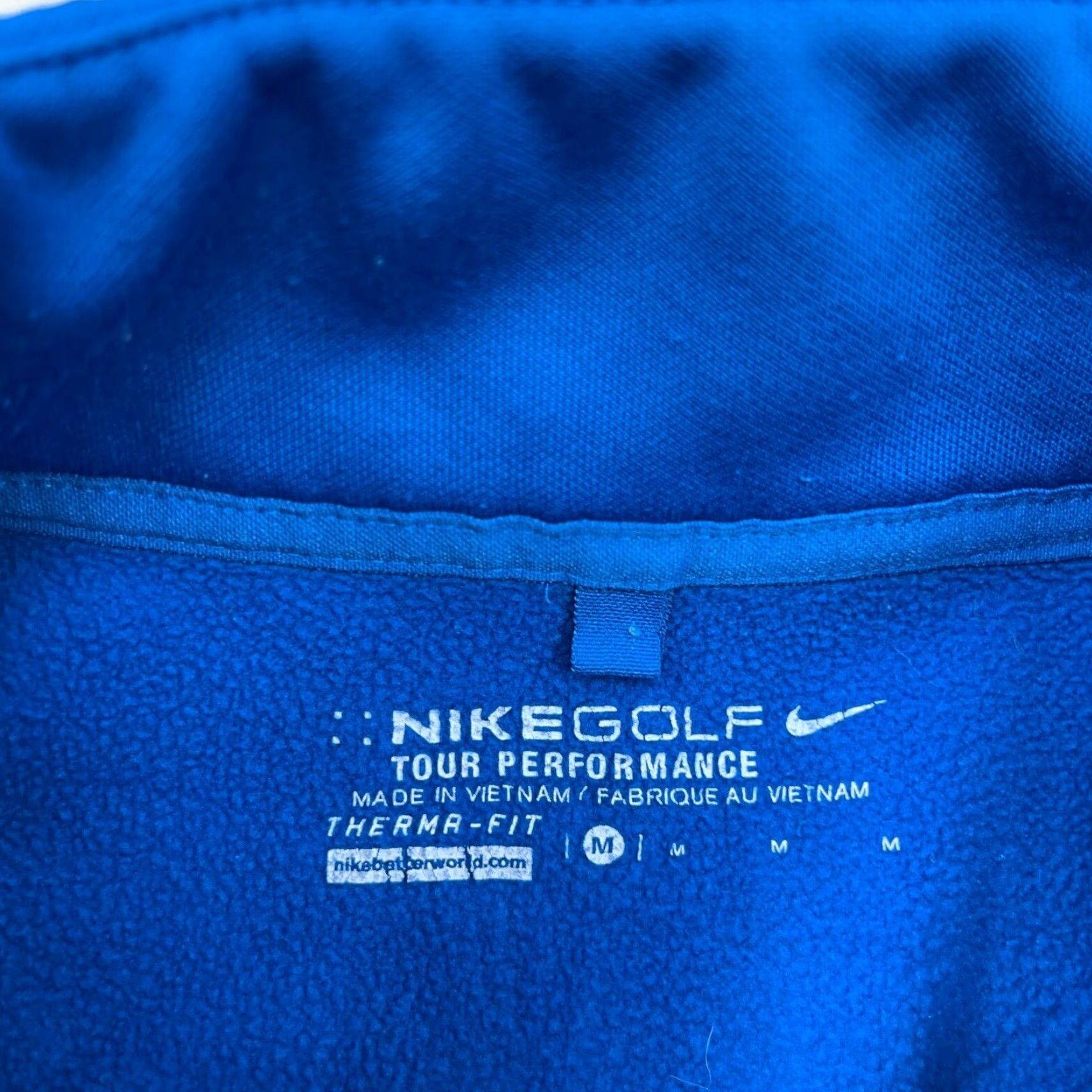 Nike Nike Golf Sweater Men Medium Blue Pullover Quarter Zip Performance Sweatshirt PP Size US M / EU 48-50 / 2 - 2 Thumbnail