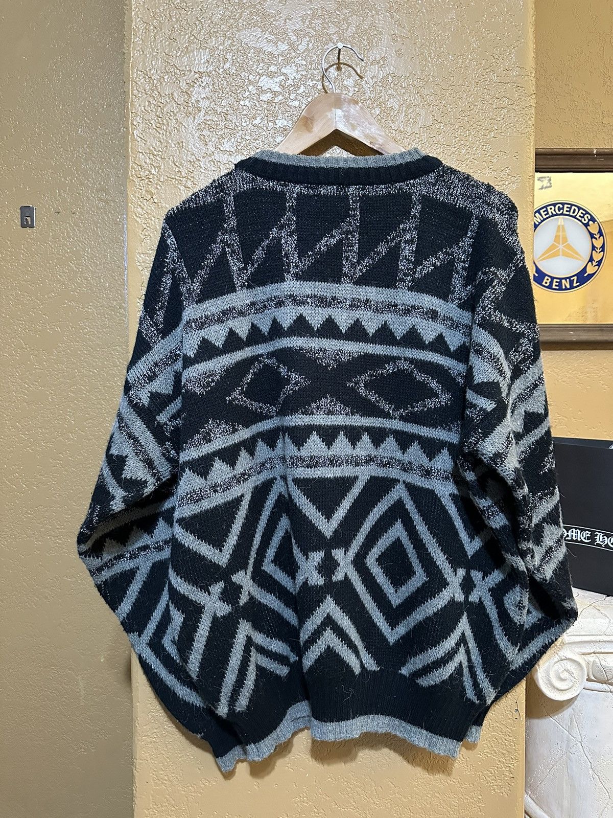 Vintage 📌 vintage 90s Coogi Style Knit Sweater Large Size US L / EU 52-54 / 3 - 3 Thumbnail