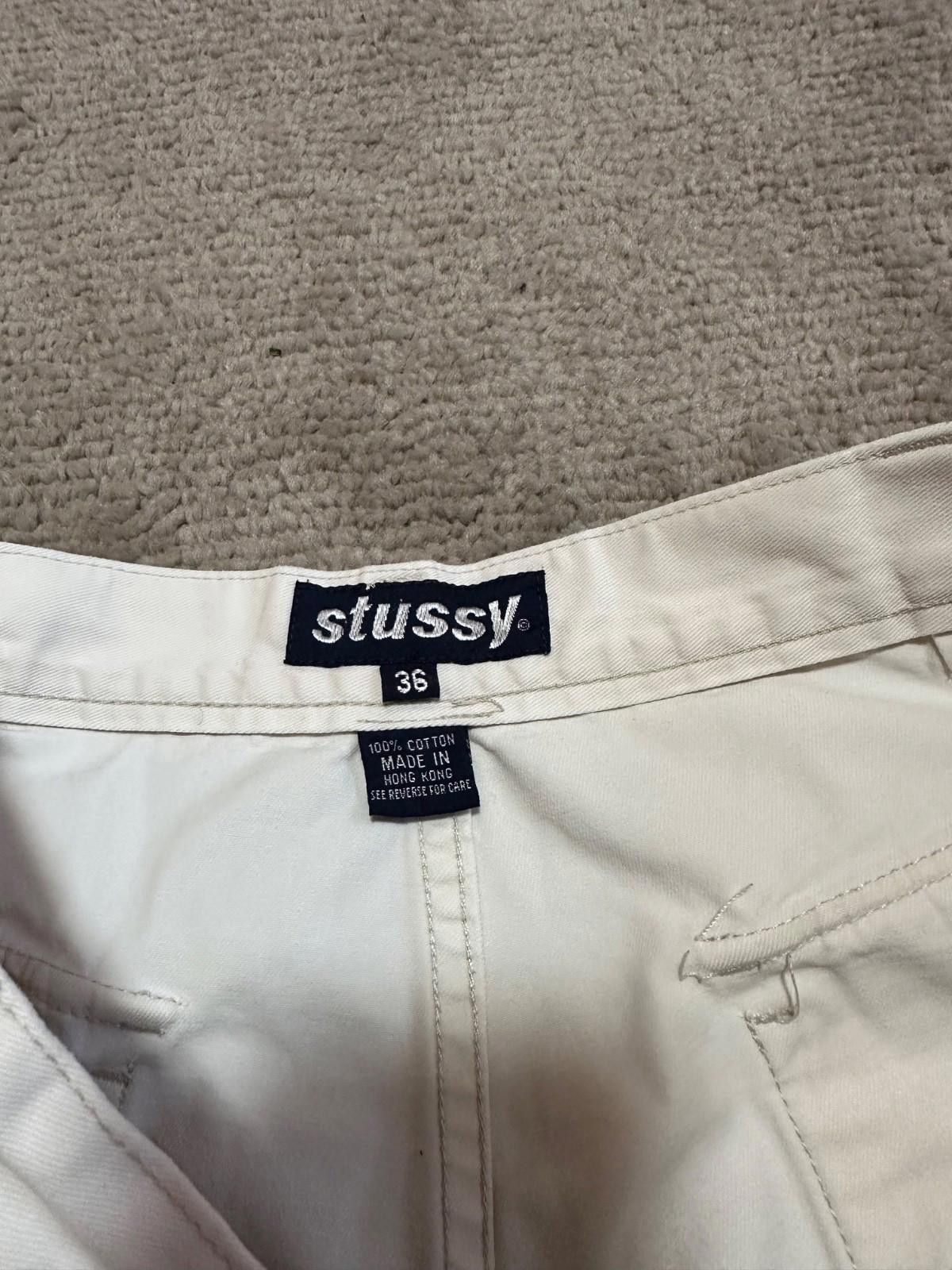 Stussy Vintage 80s Stussy Cargo Shorts White Sz 36 Size US 36 / EU 52 - 6 Thumbnail