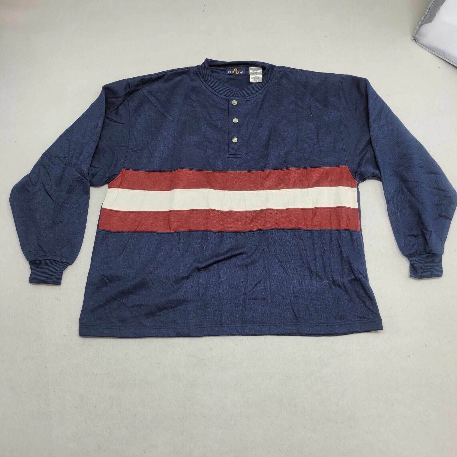 Puritan Puritan Casual Pullover Sweatshirt Mens Size Extra Large XL Size US XL / EU 56 / 4 - 2 Thumbnail