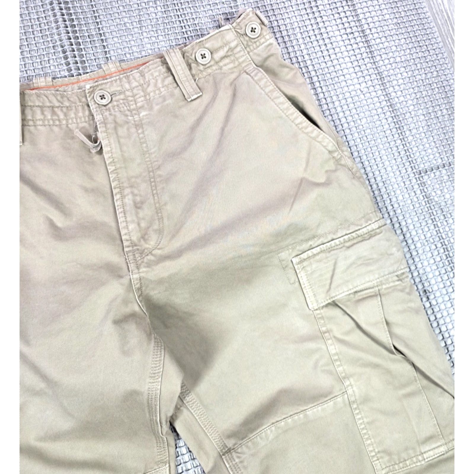 Gap VINTAGE Gap Cargo Pants Mens 36x30 Baggy Military Army Beige 90s Y2K Grunge Hip Hop Skater Cargo Pants Mens Beige Size US 36 / EU 52 - 7 Thumbnail