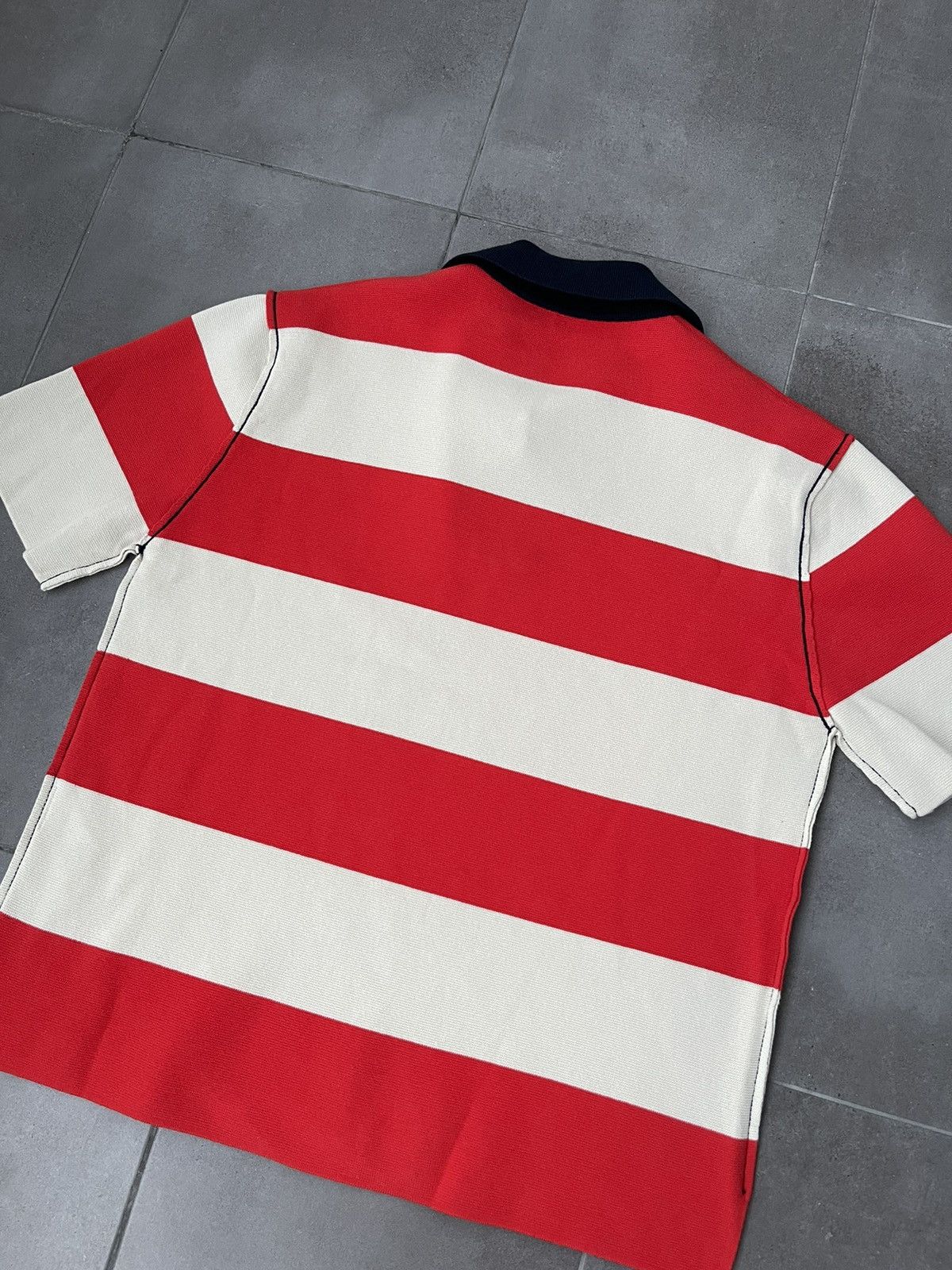 Sunnei !DS! SS23 Sunnei Maglia Unita S/S Stripped Polo Tee Size US M / EU 48-50 / 2 - 18 Thumbnail