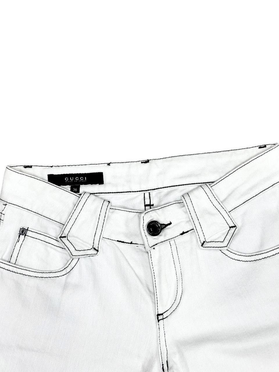 Gucci Vintage Gucci White Flared Pants Size 36" / US 14 / IT 50 - 3 Thumbnail