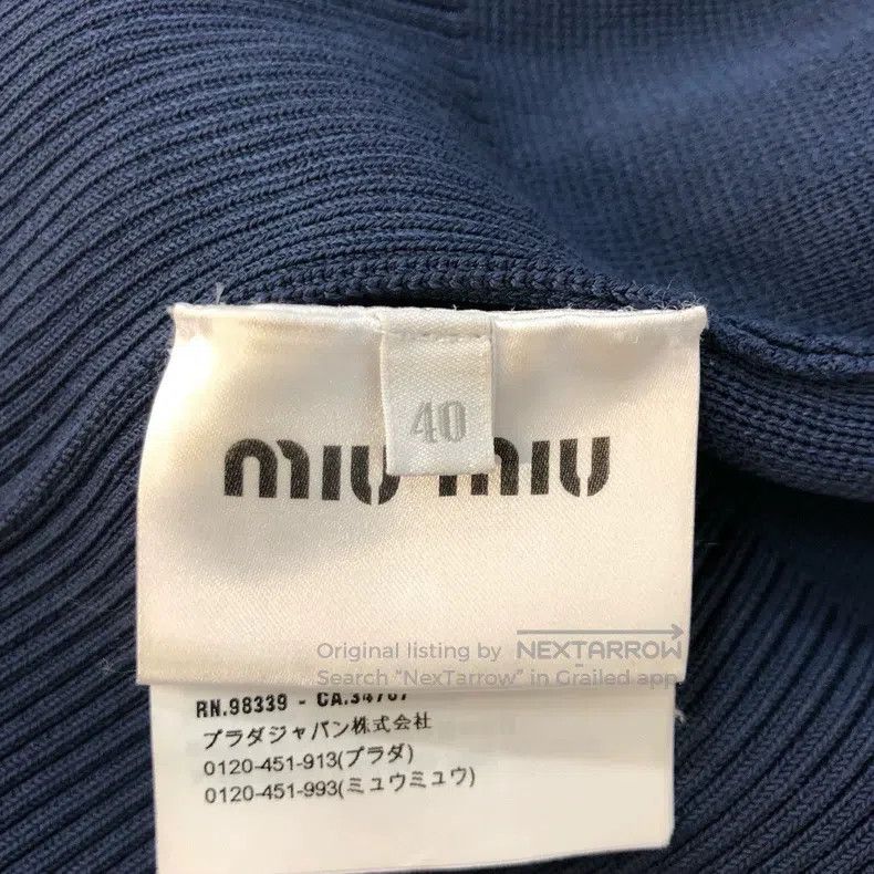 Miu Miu Miu Miu 40 Embroidered logo zipper coat Size M / US 6-8 / IT 42-44 - 4 Thumbnail