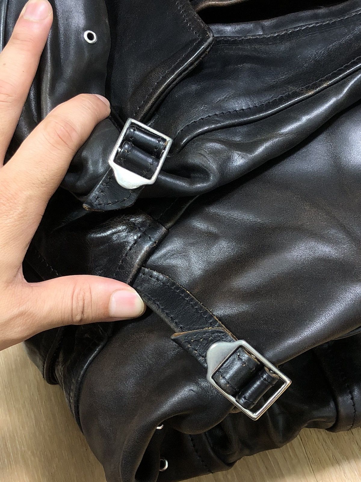 Aero Leathers RARE🔥HORSEHIDE FRONT QUARTER W/ ALPACA WOOL 6-POCKETS Size US M / EU 48-50 / 2 - 15 Thumbnail