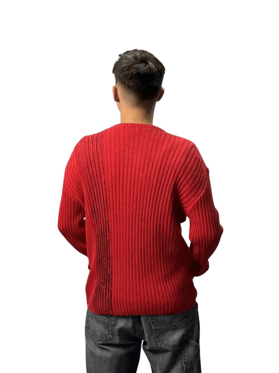 Japanese Brand Vintage Y2K Distressed Striped Sweater Faded knit Y2K Effect Size US M / EU 48-50 / 2 - 7 Thumbnail
