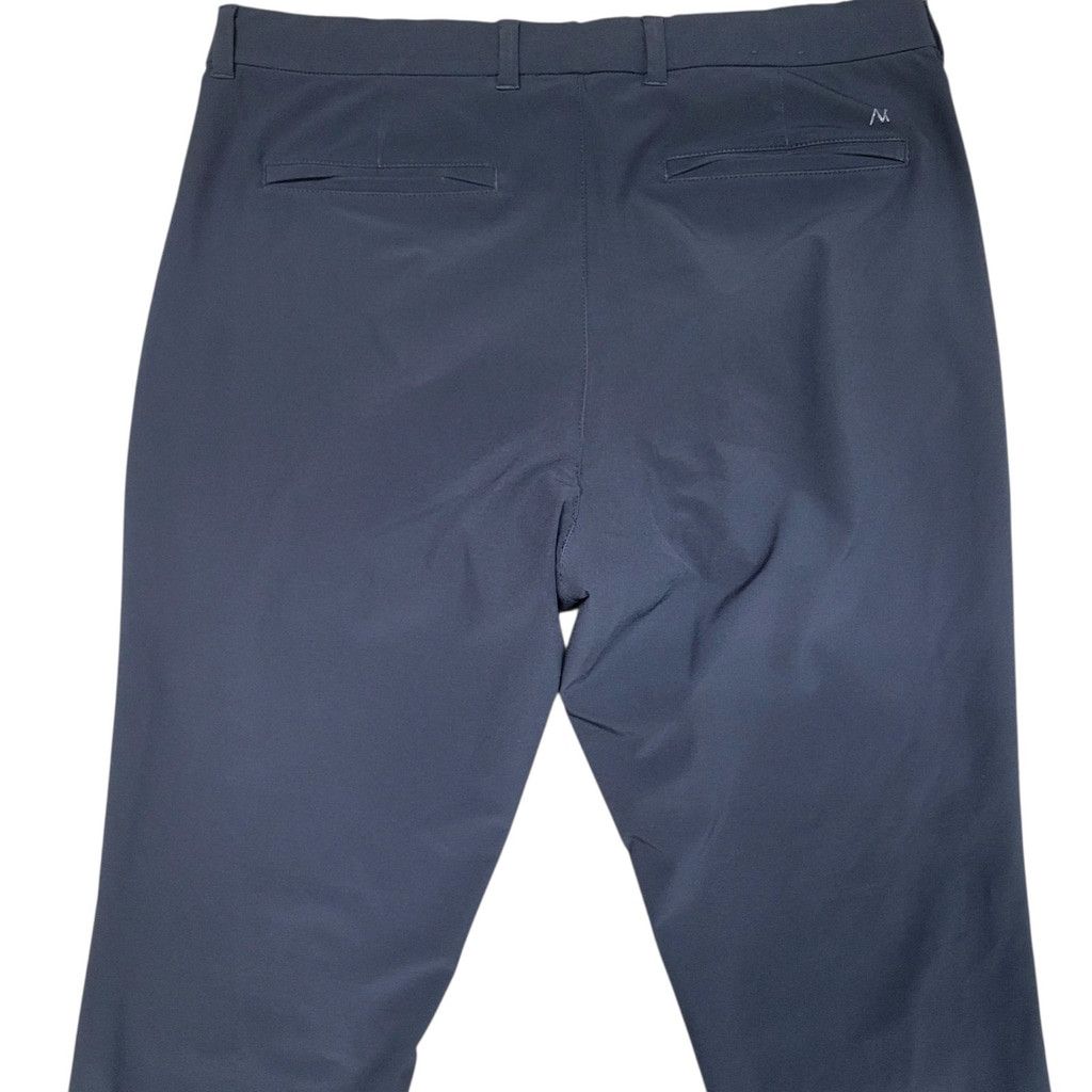 Mizzen+Main Mizzen Main Men's Black Polyester Spandex Blend Flat Front G Size US 35 - 9 Thumbnail