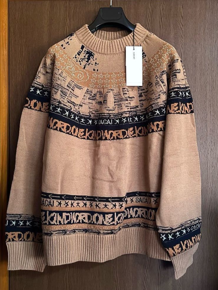 トップス sacai 23SS Oversized Knit Pullover sacai 23SS Oversized Knit Pullover