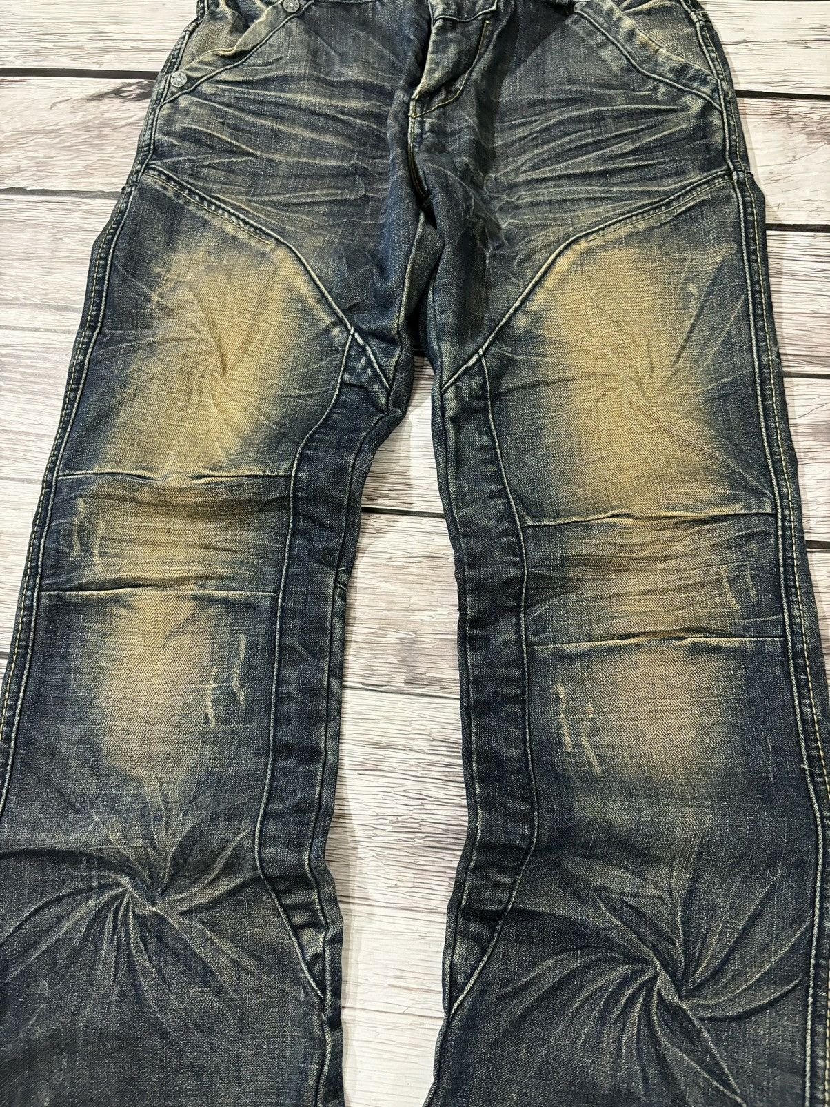 Designer × Hysteric Glamour × Japanese Brand Crazy Chrome Hearts Style Japanese Washed Jeans Size US 30 / EU 46 - 3 Thumbnail