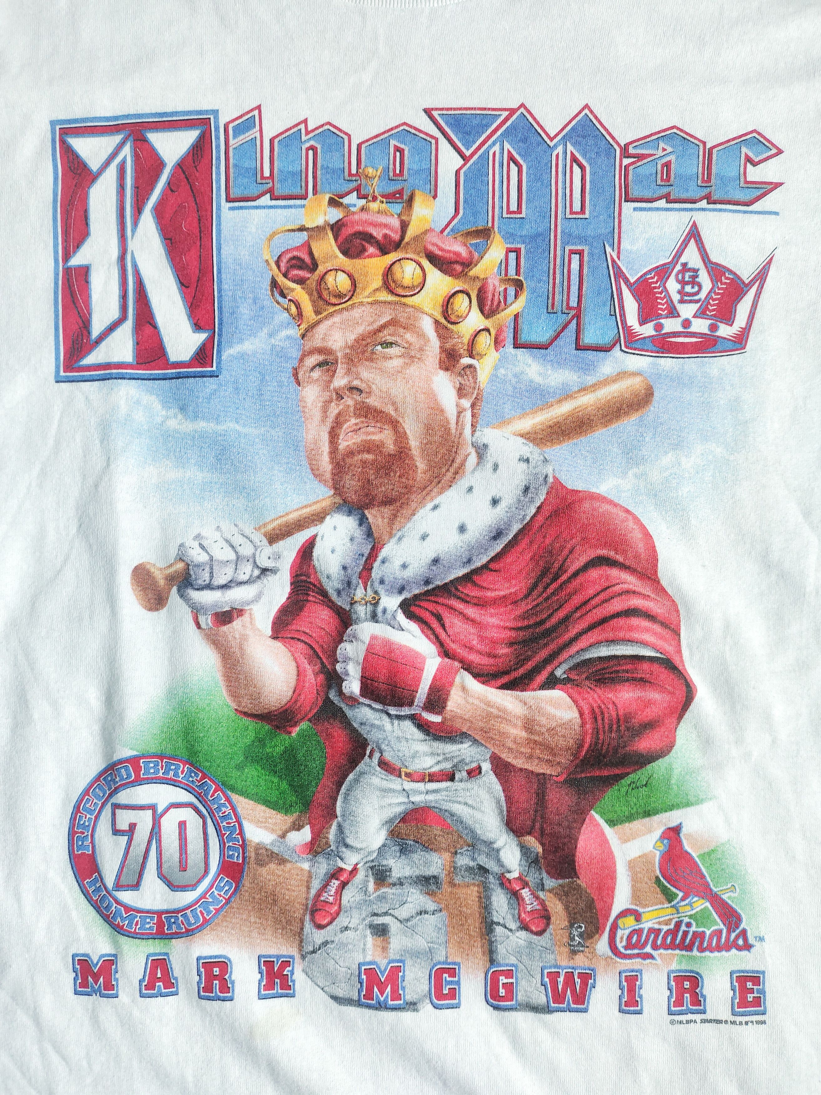 MLB × Starter × Vintage Vintage Mark McGwire "King Mac" 90s T Shirt Size US XL / EU 56 / 4 - 7 Thumbnail