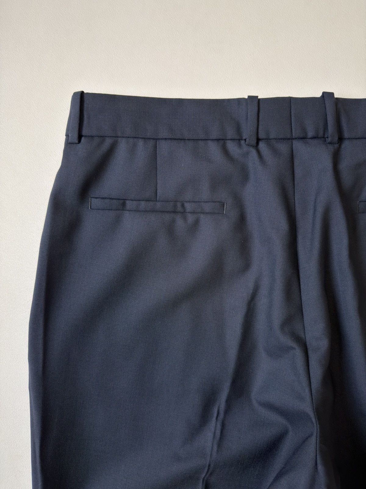 Maison Margiela S/S 18 Straight Leg Blue Wool Trousers Size US 34 / EU 50 - 14 Thumbnail