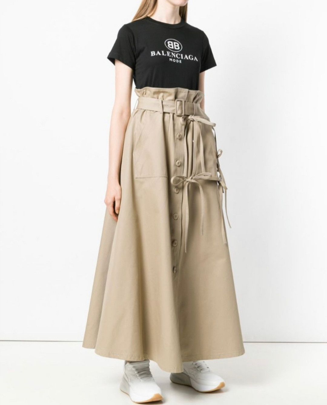 Maison Margiela MM6 maison margiela's new high-rise umbrella cotton skirt-2 Size S / US 4 / IT 40 - 3 Thumbnail