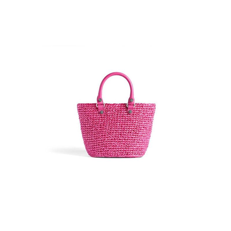 Balenciaga o1tr1nto0526 Size: OS / Le Cagole Small Panier Bag in Pink Size ONE SIZE - 4 Thumbnail