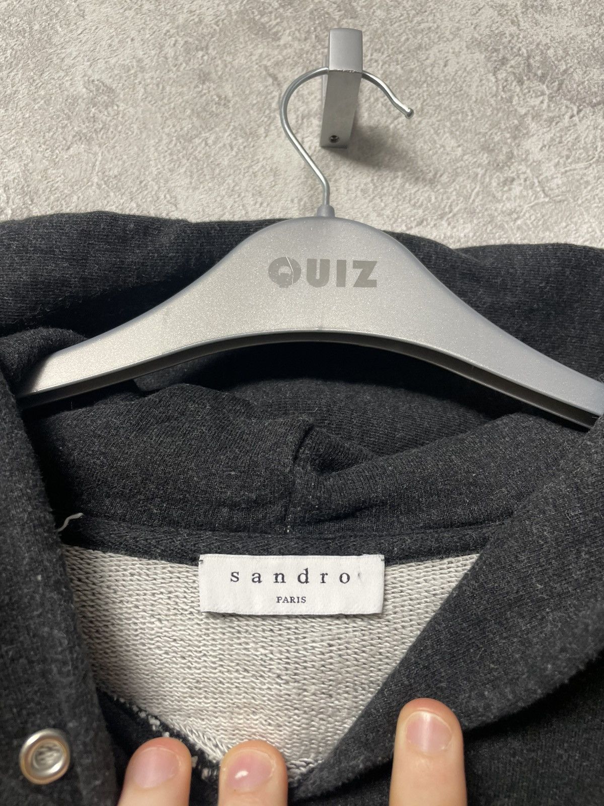 Sandro Sandro Mauvais Garcon Gray Hoodie Size US M / EU 48-50 / 2 - 8 Thumbnail