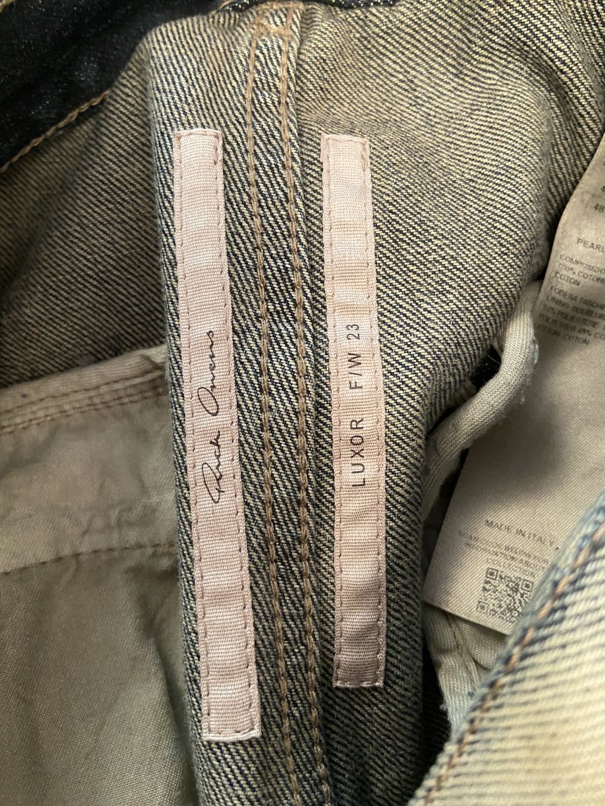 Rick Owens Rick Owens Luxor acid destroyed denim Size US 31 - 4 Thumbnail