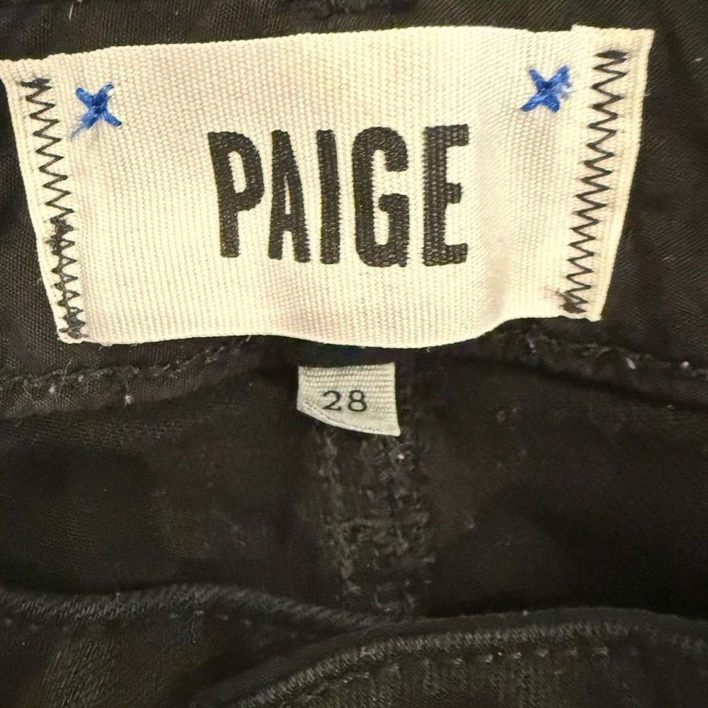 Paige PAIGE Skyline Skinny Jet Black Jeans Size 28 Size 28" / US 6 / IT 42 - 7 Thumbnail