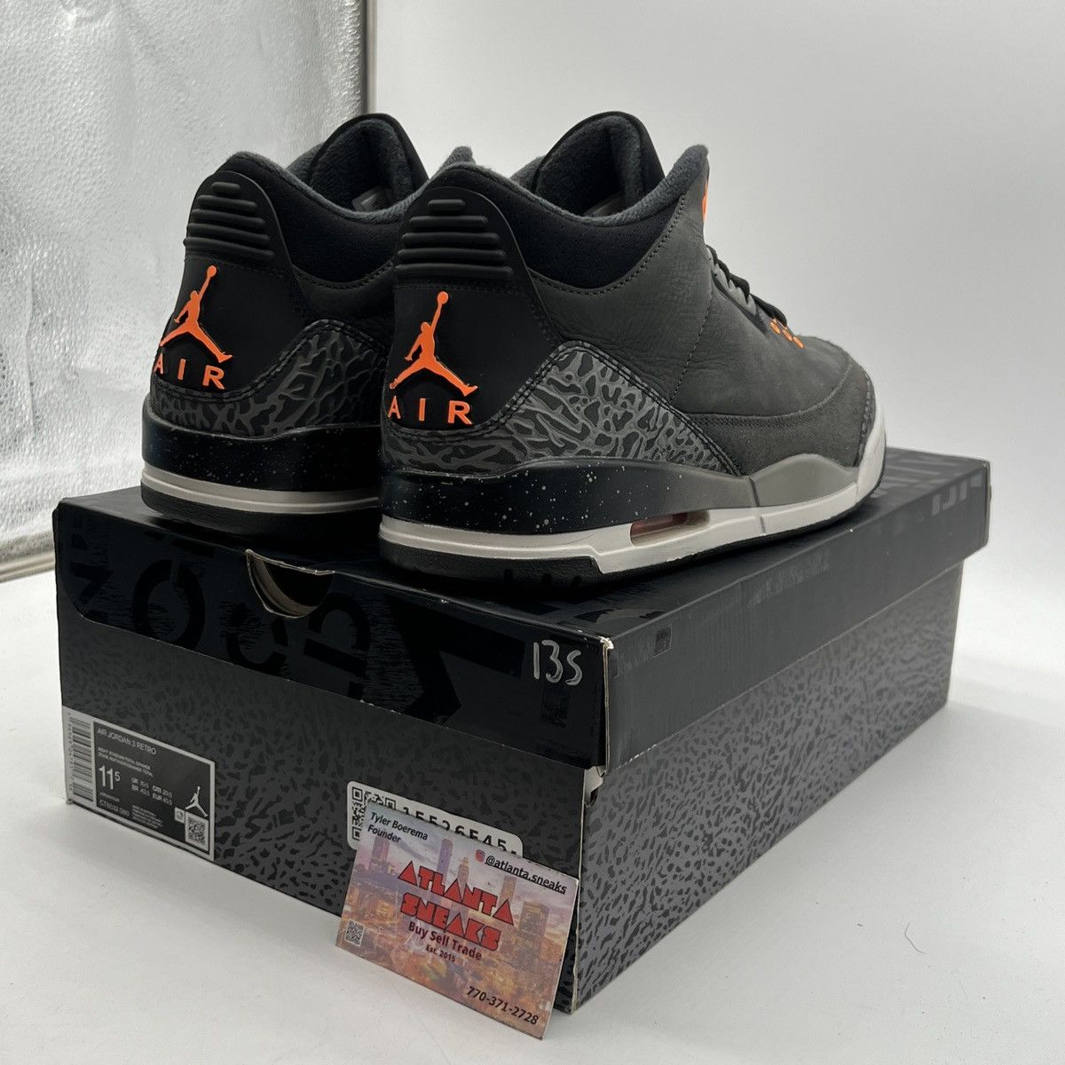 Jordan Brand Air Jordan 3 fear Size US 11.5 / EU 44-45 - 5 Thumbnail