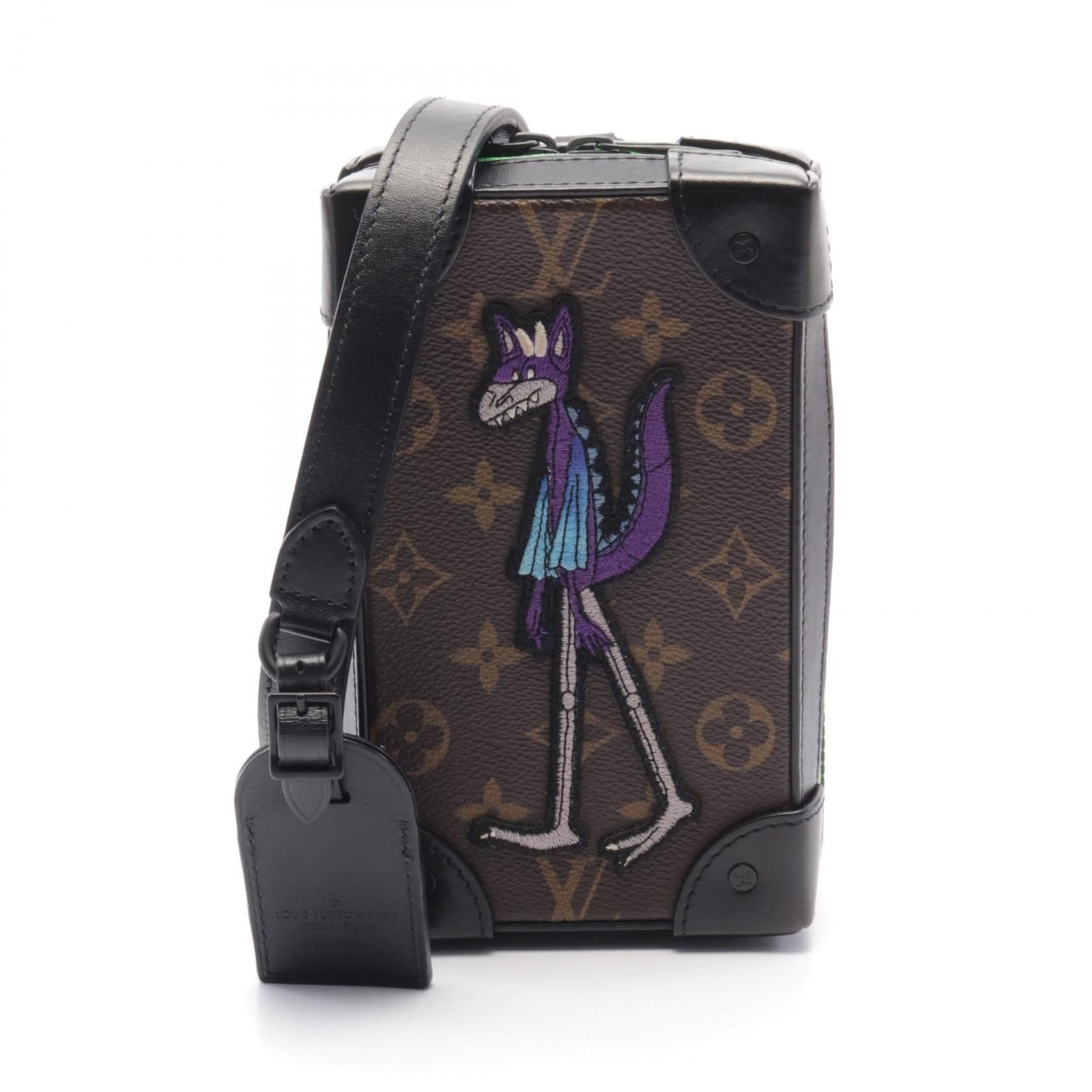 Louis Vuitton Louis Vuitton Soft Trunk Phone Box Monogram Lv Friends Shoulder Bag Leather Dark Brown Black Multicolor Size ONE SIZE - 1 Thumbnail
