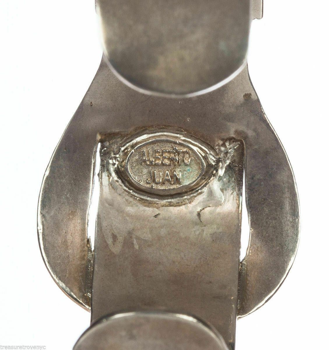 Handmade Sterling Silver Buckle Cuff Bracelet Unisex Alberto Juan Size ONE SIZE - 4 Thumbnail