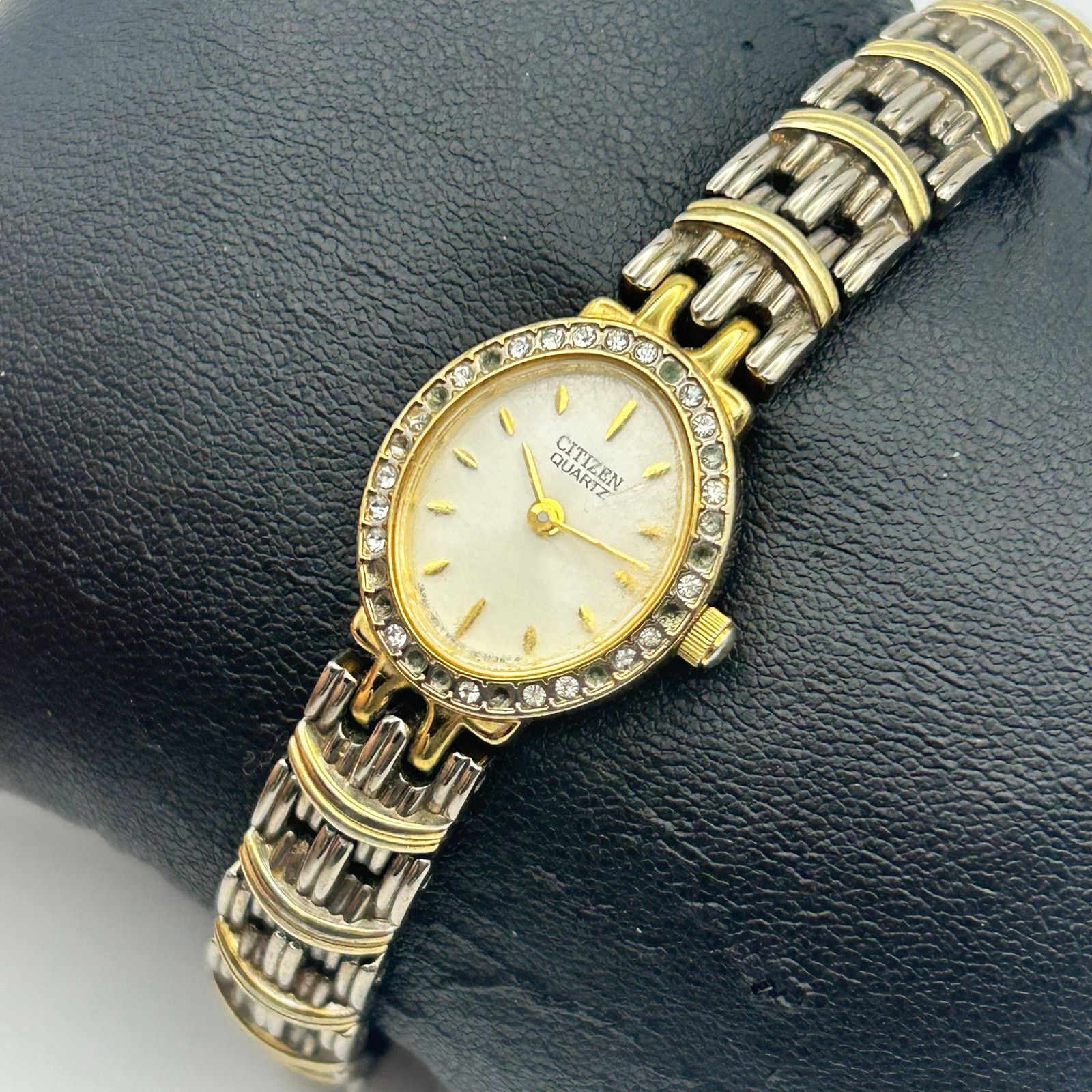 Citizen Vintage Citizen TwoTone Stainless-Steel Crystal Bezel Watch Size ONE SIZE - 2 Thumbnail