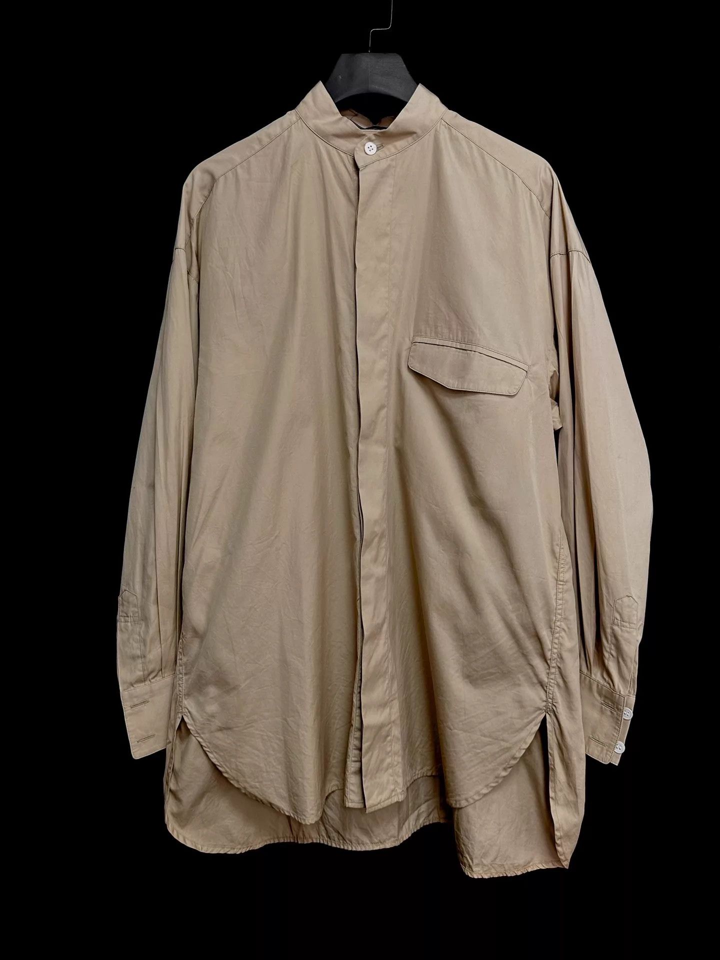 Issey Miyake Issey Miyake '80s Light Chestnut Unisex Collared Shirt Size US M / EU 48-50 / 2 - 1 Thumbnail