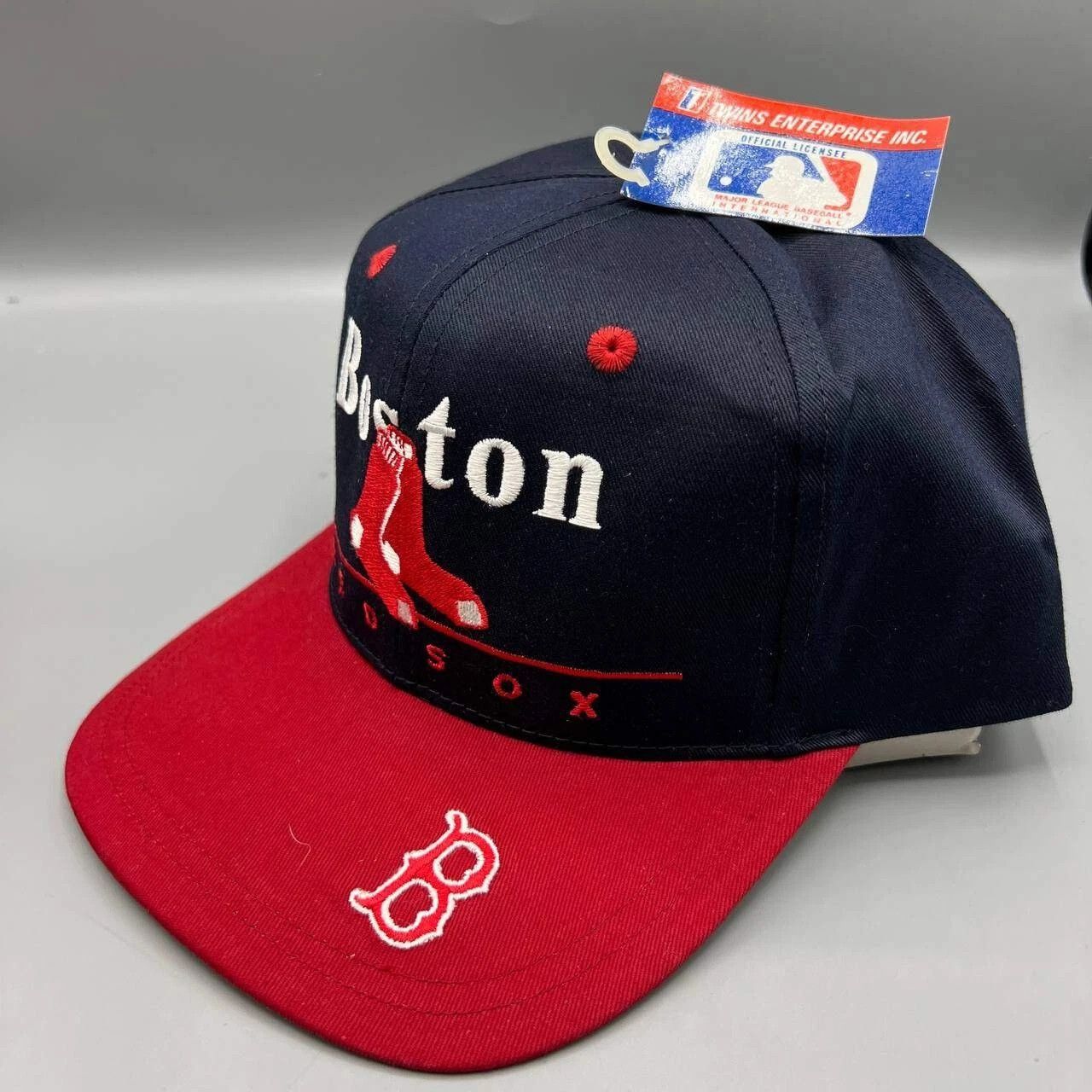 Twins Enterprise Inc. × Vintage Boston Red Sox Hat Men Twins Enterprise MLB Snap Back Cap Size ONE SIZE - 3 Thumbnail