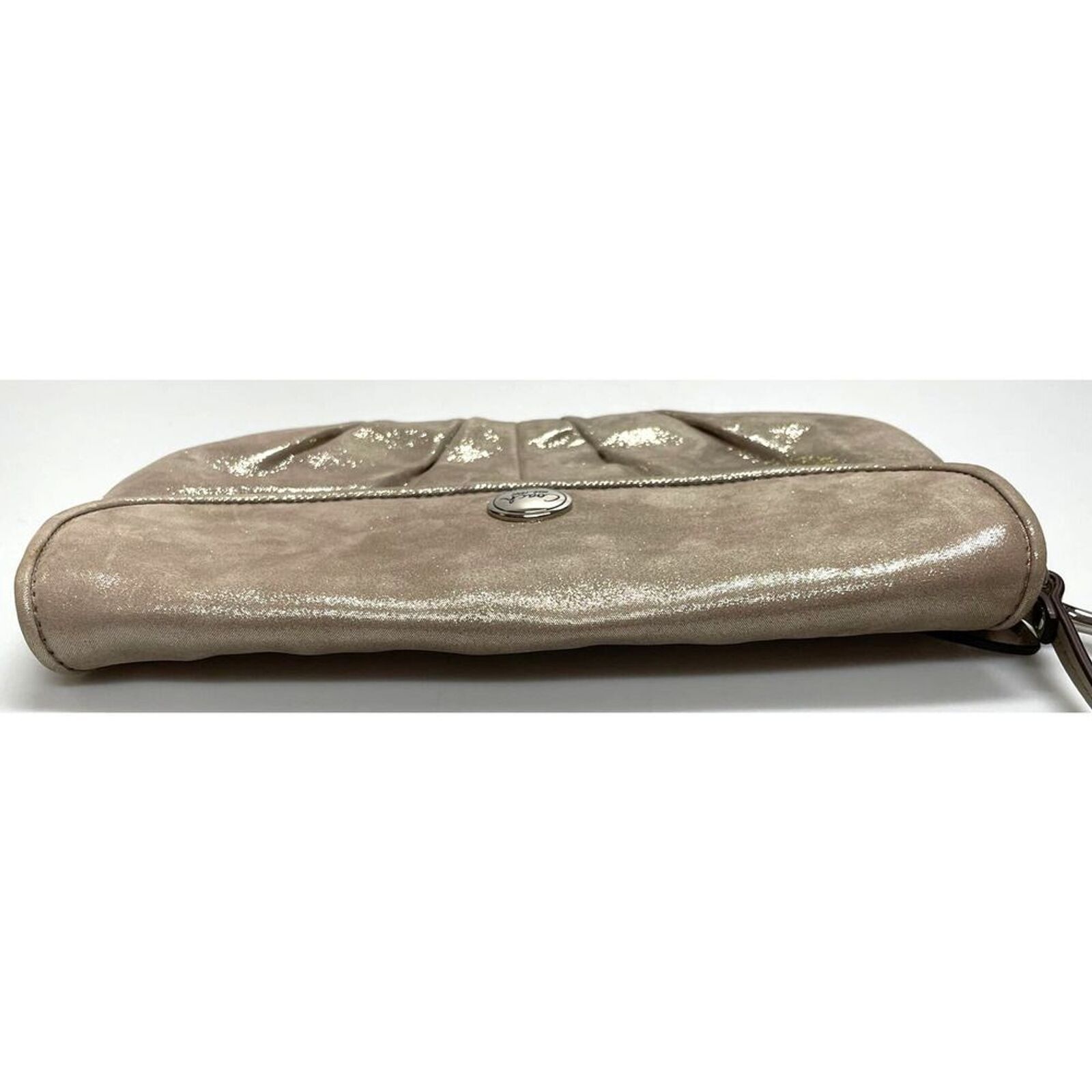 Coach Coach Metallic Soft Leather Flap Clutch Wristlet Purse Size ONE SIZE - 4 Thumbnail