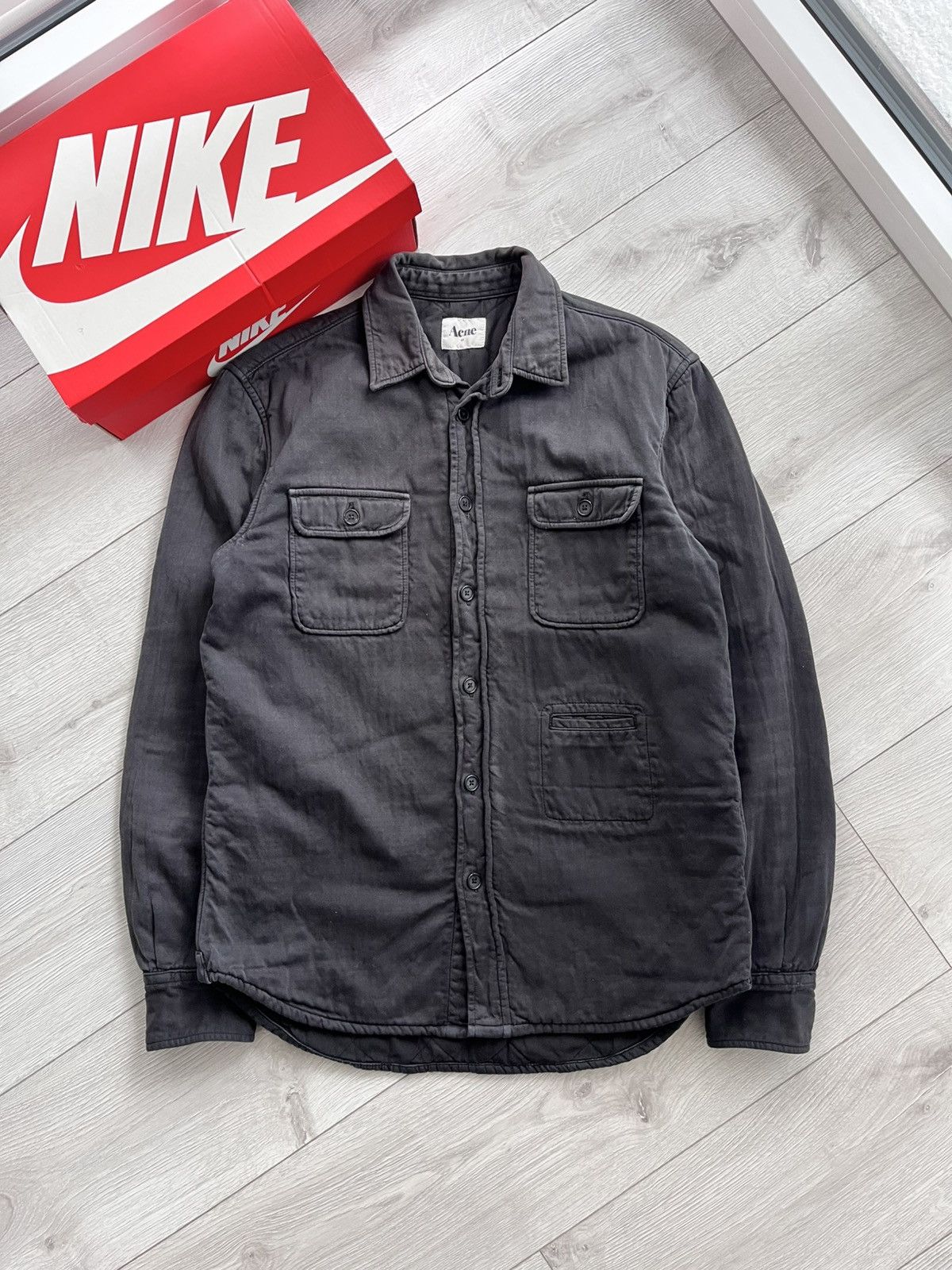 Acne Studios Acne Studios Who Denim Jacket Overdyed Black Size US M / EU 48-50 / 2 - 1 Thumbnail