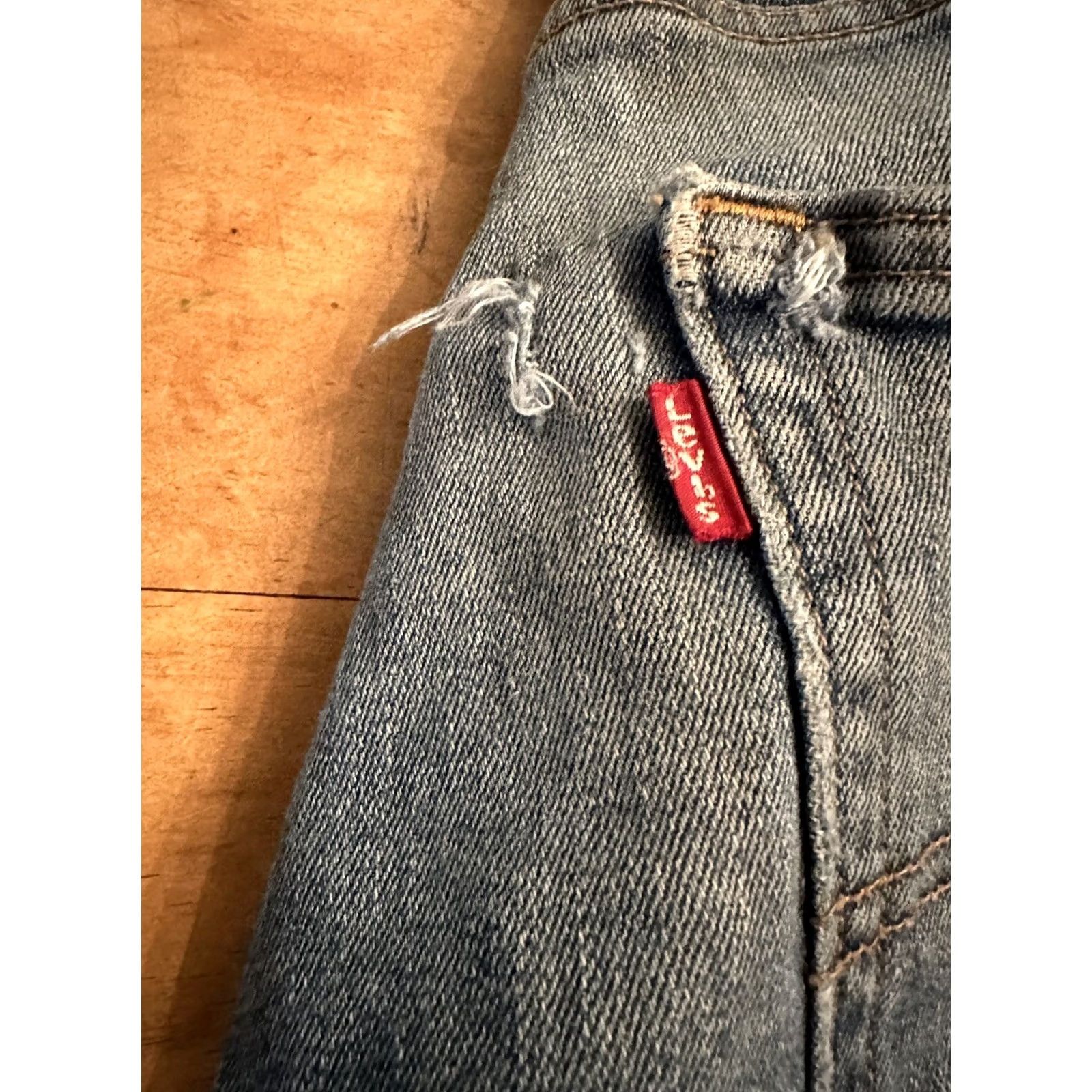 Levi's Levi's Jeans Mens 31x30 Regular Taper Blue Denim Dark Wash Workwear Fit Size US 31 - 3 Thumbnail